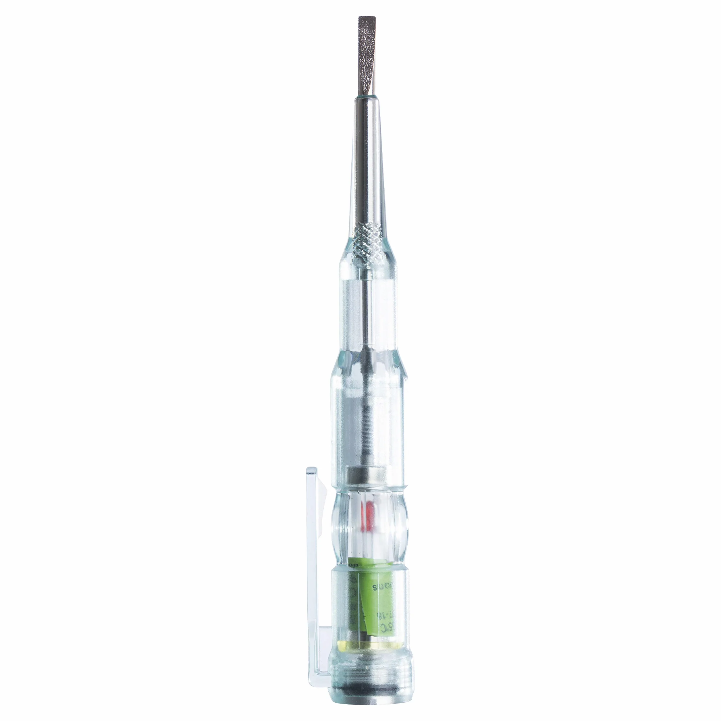 EMOS MS – 18 MS-18 M0018 tester napięcia/miernik napięcia AC/DC, 0–250 V, wskaźnik polaryzacji, bezdotykowy, przezroczysty