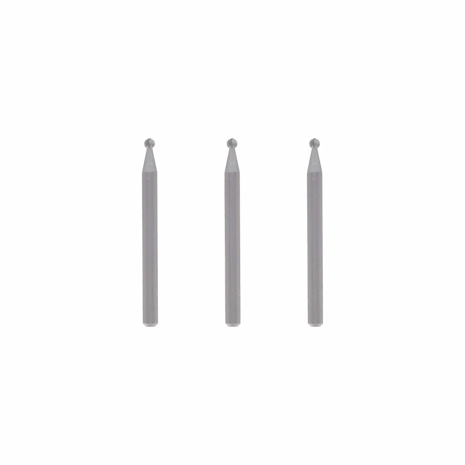 Dremel 107 końcówka grawerska w multiopakowaniu, 3x końcówka grawerska z głowicą z czołem kulistym o średnicy roboczej 2,4 mm