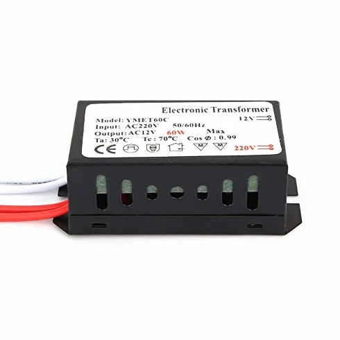 HC oświetlenie transformator elektroniczny Wejście 220 woltów/wyjście 12 V inteligentny sterownik zasilacza przetwornica napięcia adapter transformatora elektronicznego (60 W)
