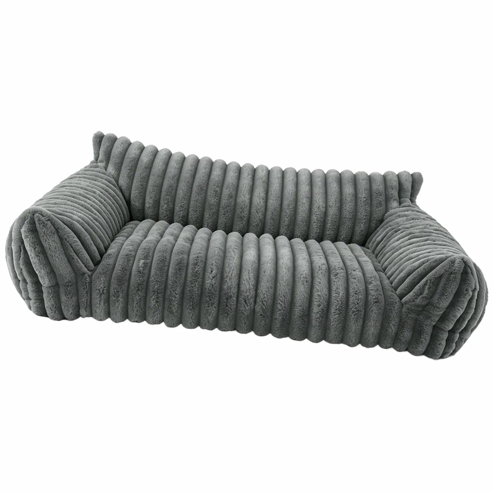 Legowisko dla Psa, Zmywalna, Wygodna, Ciepła i Miękka Sofa z Oparciem dla Małych Kotów i Psów (M75*50 * 20 cm)