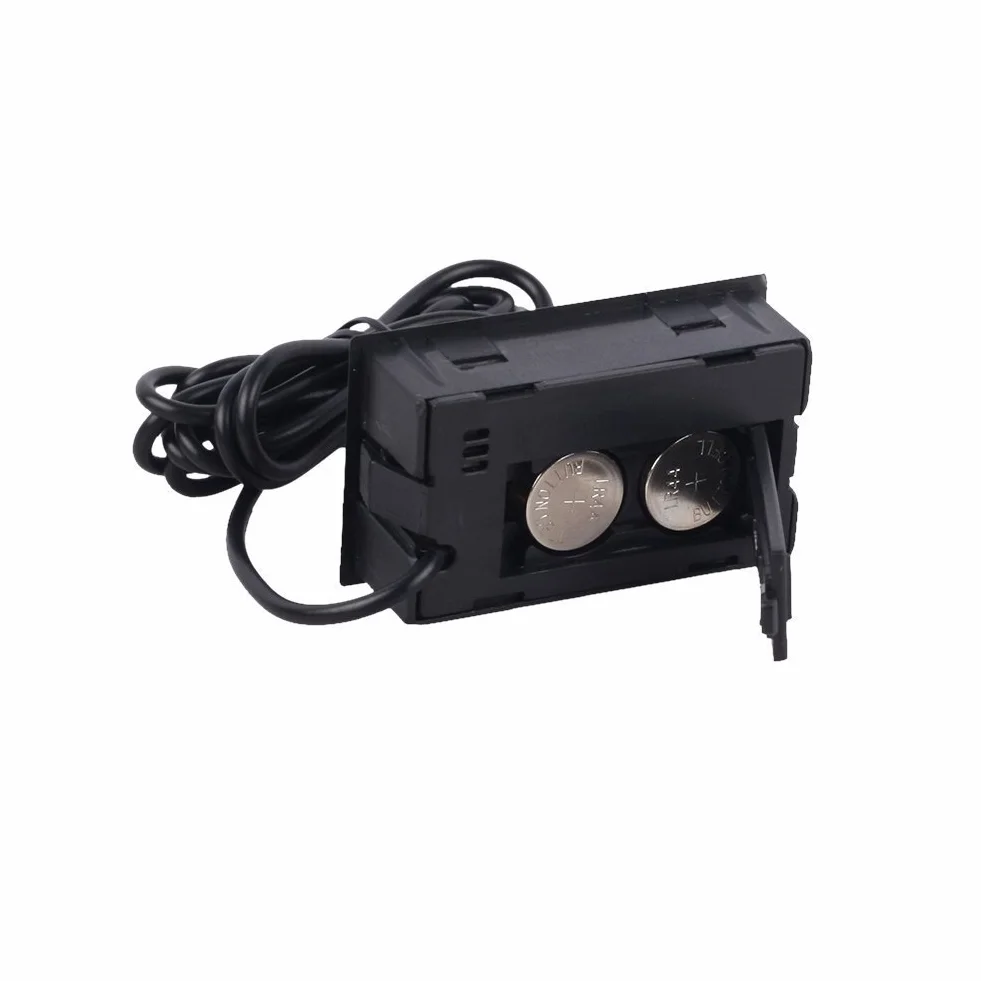 DollaTek 3 szt. Cyfrowy termometr z higrometrem LCD 2 w 1 z zewn?trznym inkubatorem do inkubatora gadów, akwarium drobiu - czarny