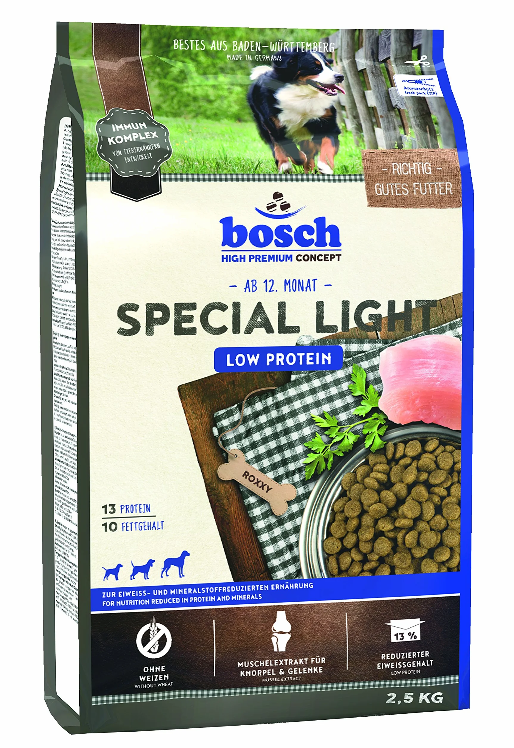 Bosch HPC Special Light sucha karma dla psów o obniżonej zawartości białka i minerałów, 2,5 kg