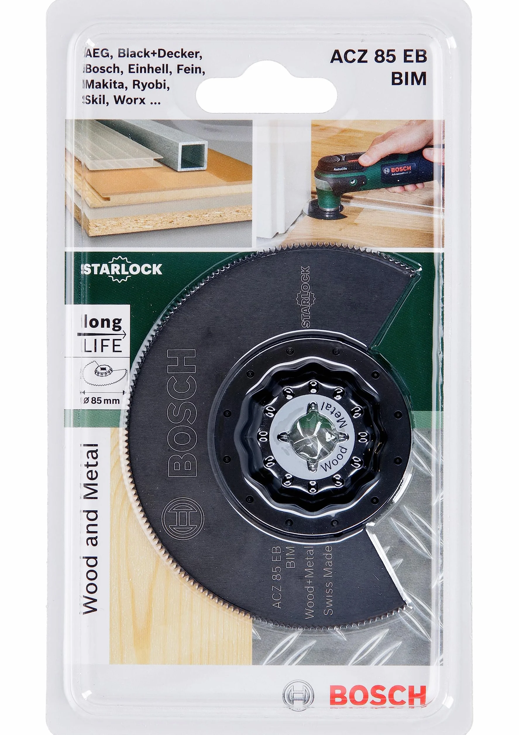 Bosch Starlock ACZ 85 EB BIM ostrze do piły segmentowej do drewna i metalu