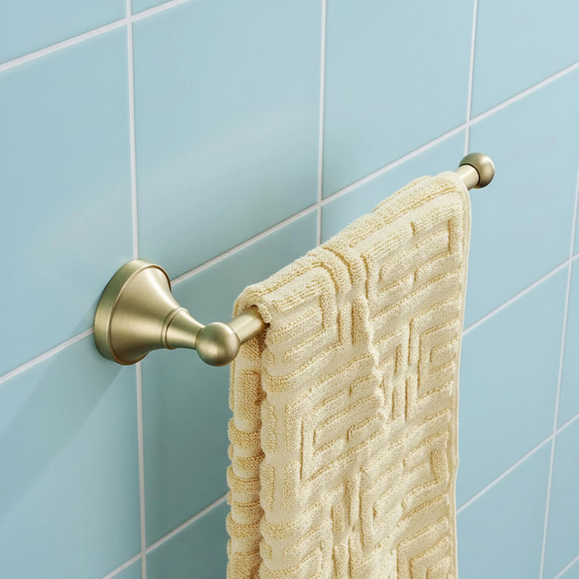 Flybath Otwarty wieszak na ręczniki, antyczny mosiądz, wieszak ścienny, 29 cm, szczotkowany brąz