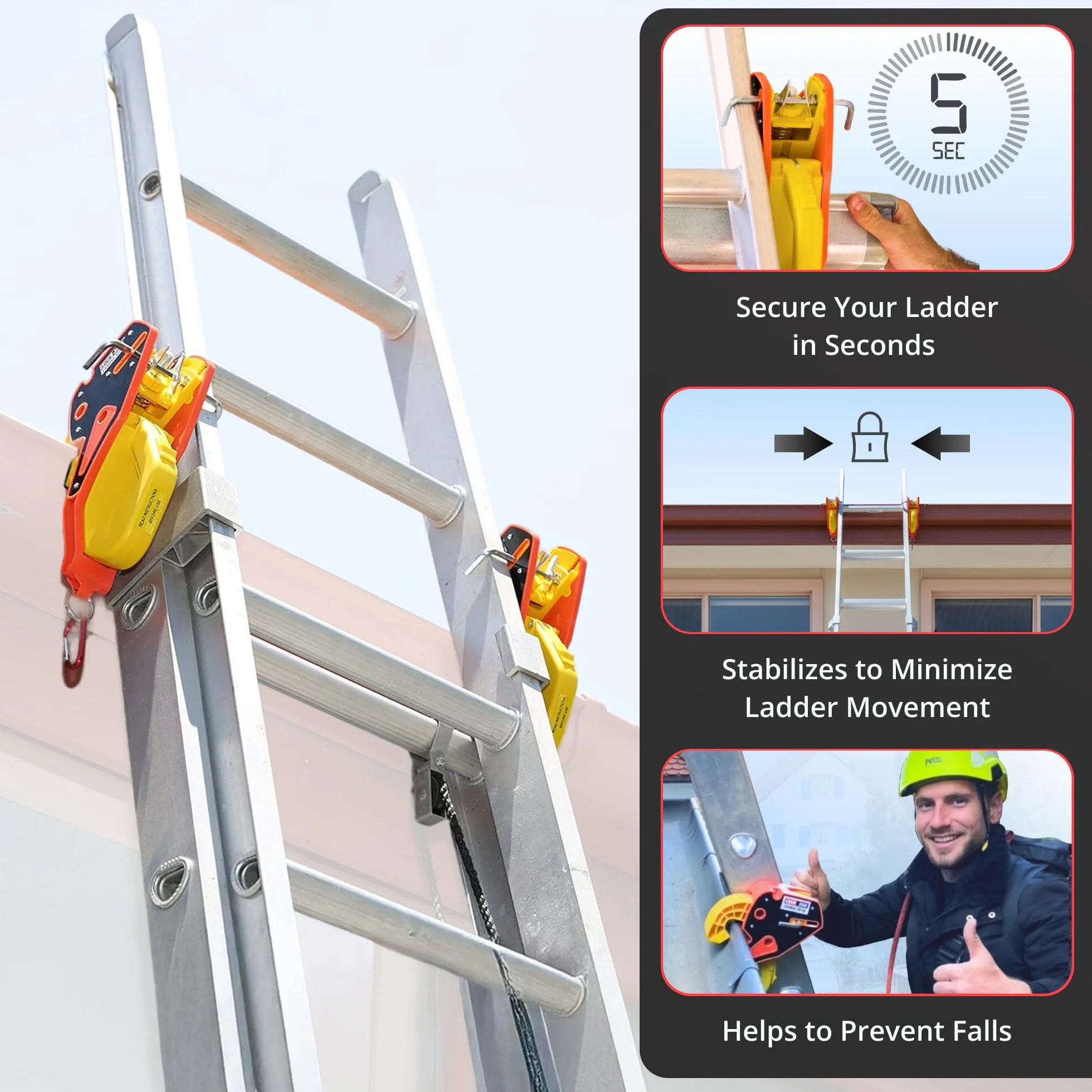 Lock Jaw Ladder Grip Ladder Safety Clip (zestaw 1)