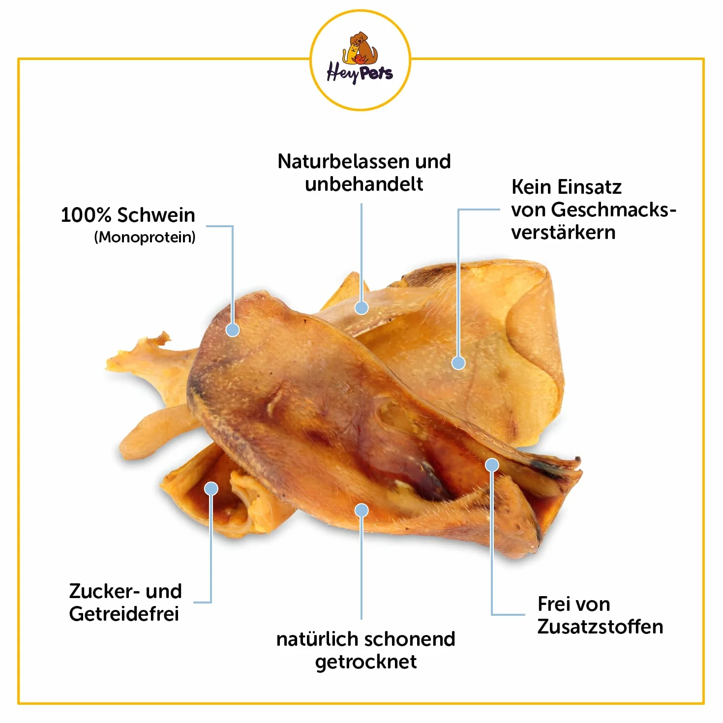 świńskie uszy dla psów i szczeniąt, najlepsze przysmaki dla psów, idealne do czyszczenia zębów, w 100% naturalne, bezzbożowe, gryzaki (worek 10 sztuk)