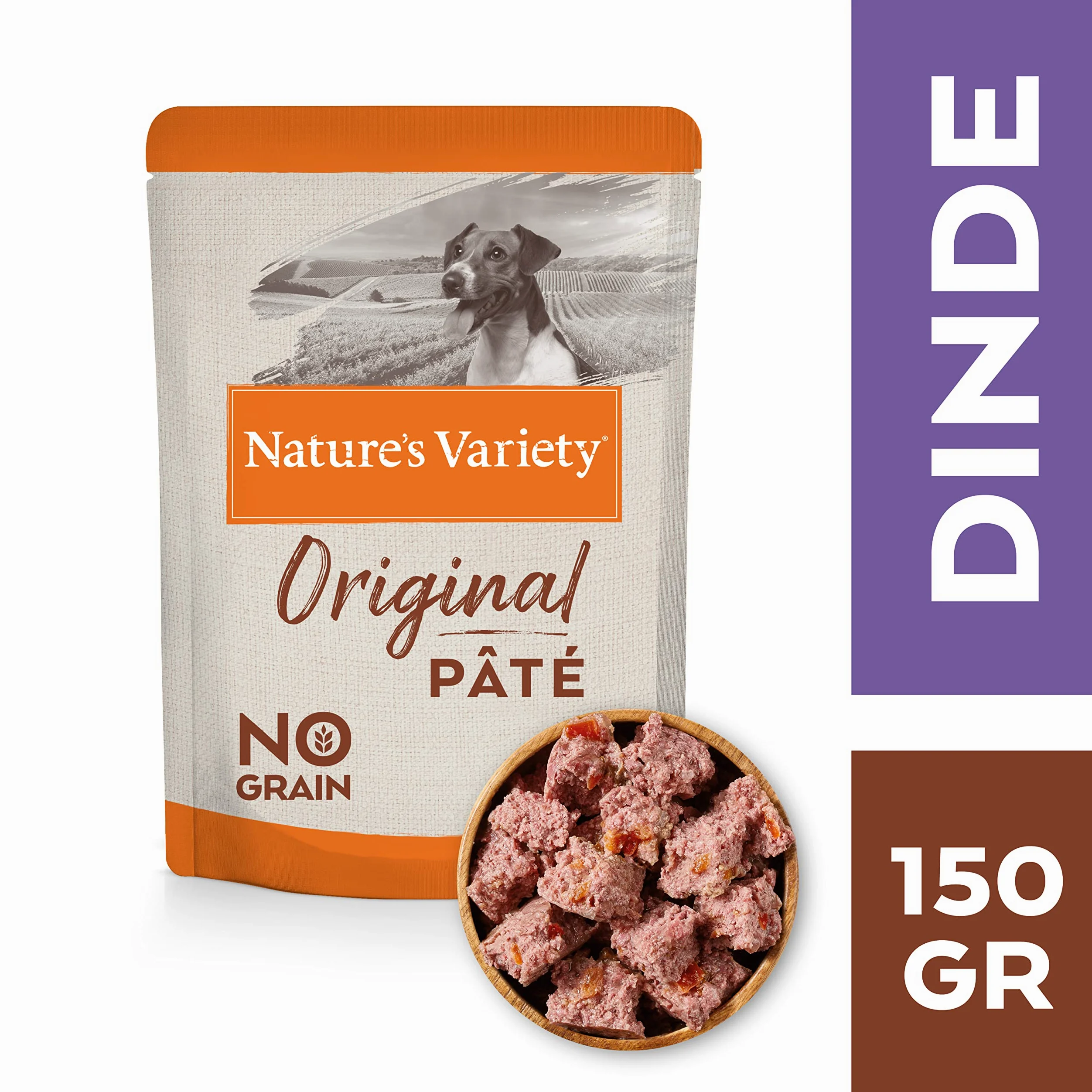 Nature's Variety Original No Grain Mini pasztety dla dorosłych psów z indykiem 8 x 150 g