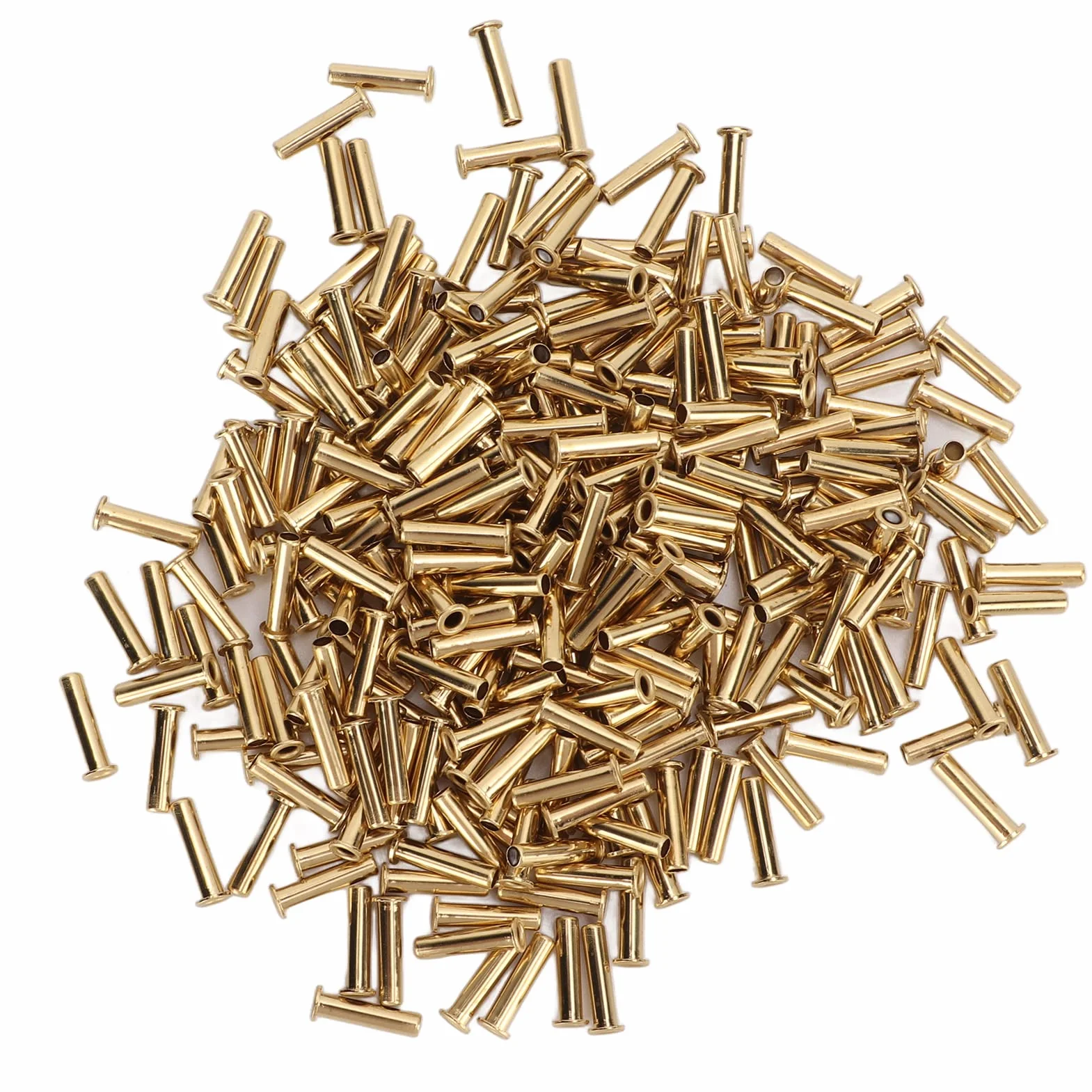 500 Szt. Nit Drążony w Otworze Miedziane Nity Drążone Przepusty Odporność na Miedziane Oczko Powietrzne(2.5x11x3.8mm)