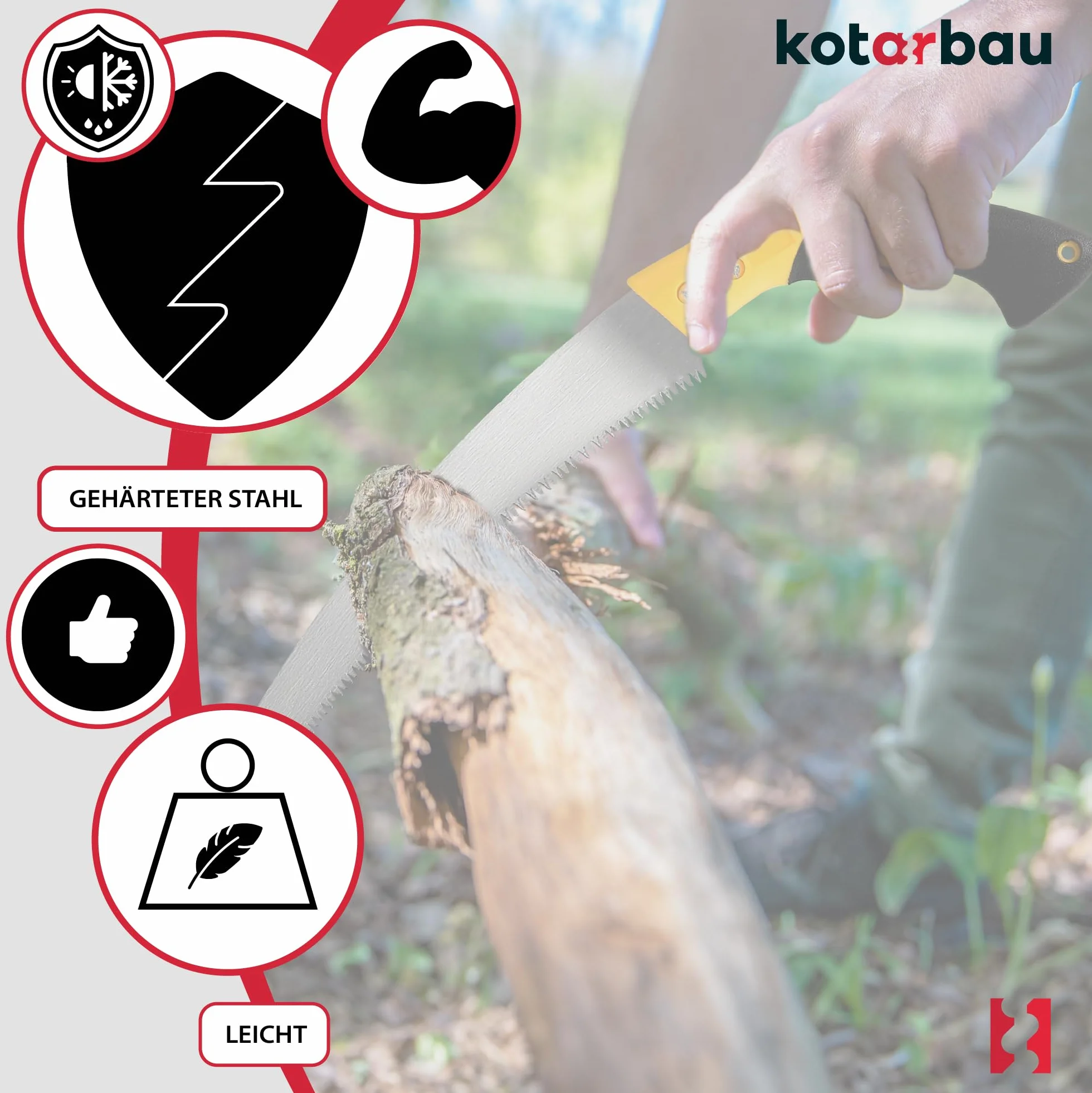 KOTARBAU Piła ogrodowa 320 mm ręczna piła do drzew