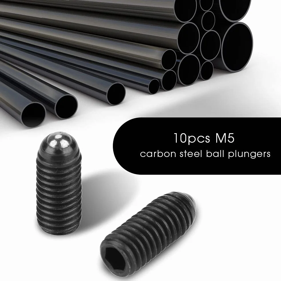 10 sztuk gwintów M5 z łbem walcowym z łbem walcowym ze stali węglowej, zestaw zamienny (M5 x 12 (10 szt.)