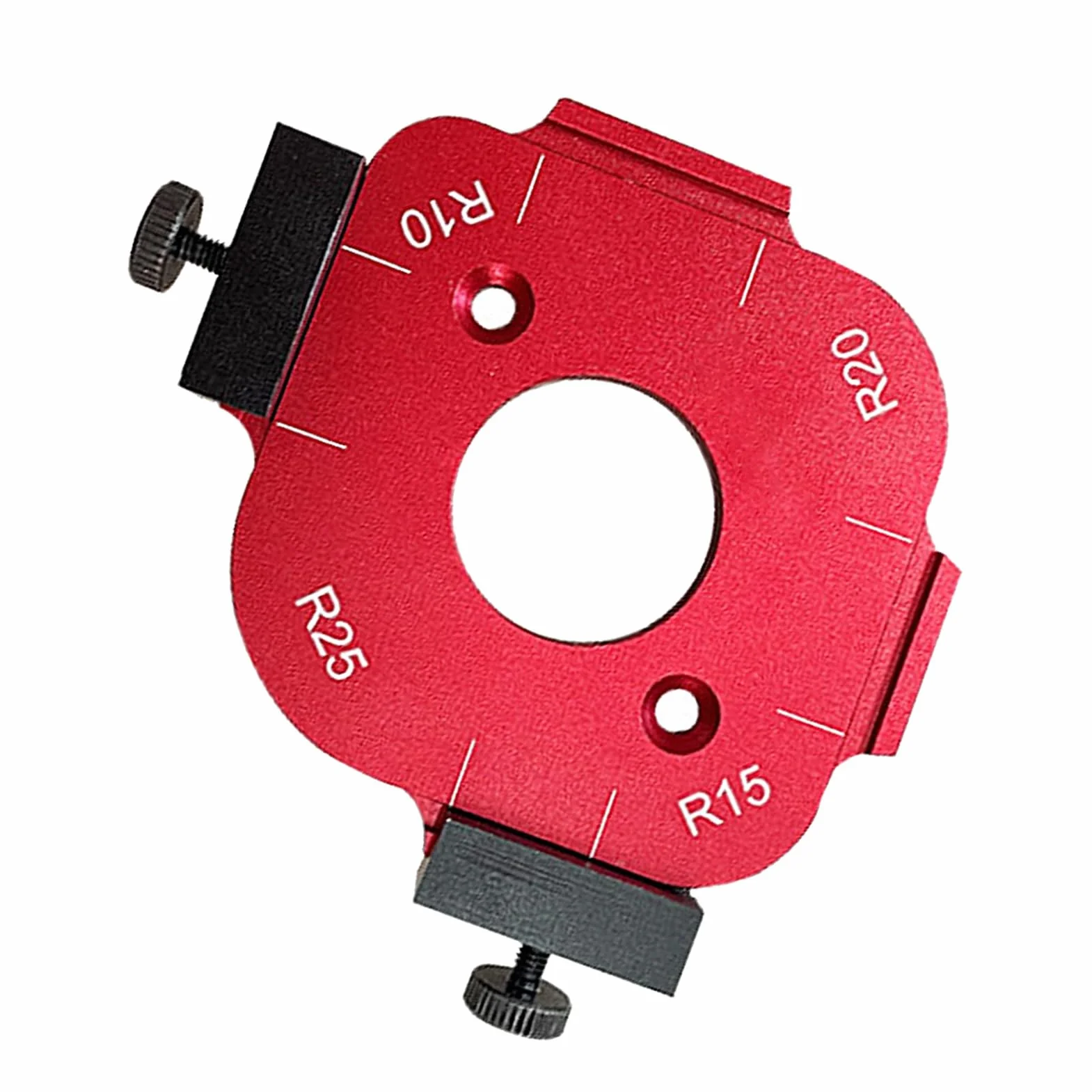 Szablon łuku Kątowego R R10/R15/R20/R25 Wyraźna Skala Wielofunkcyjny Szablon Frezarki Promieniowej do Projektów DIY do Obróbki Drewna