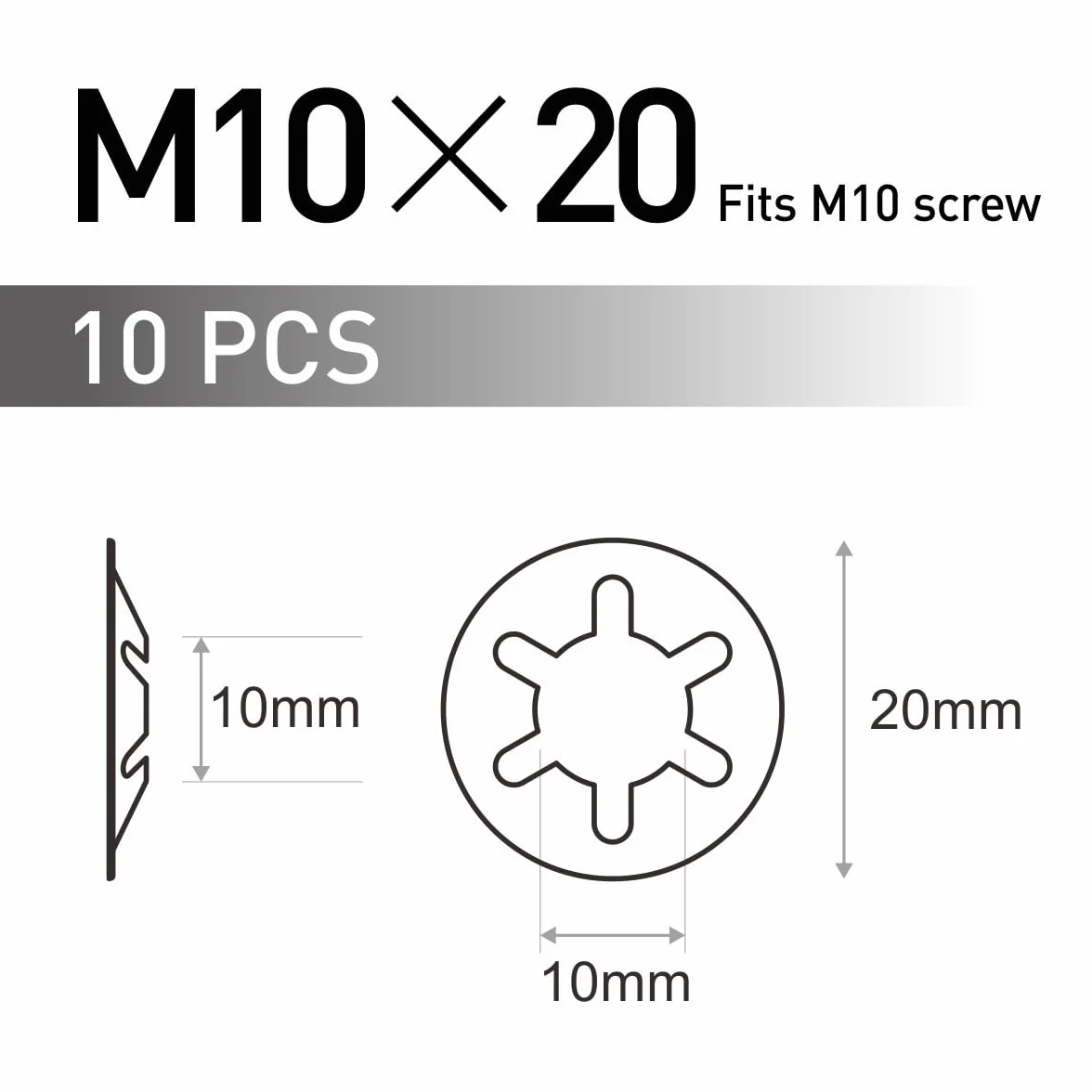 10 sztuk M10 Starlock podkładki zaciskowe, pierścienie zaciskowe ze stali nierdzewnej, pierścienie zabezpieczające, srebrne, podkładki zabezpieczające zęby