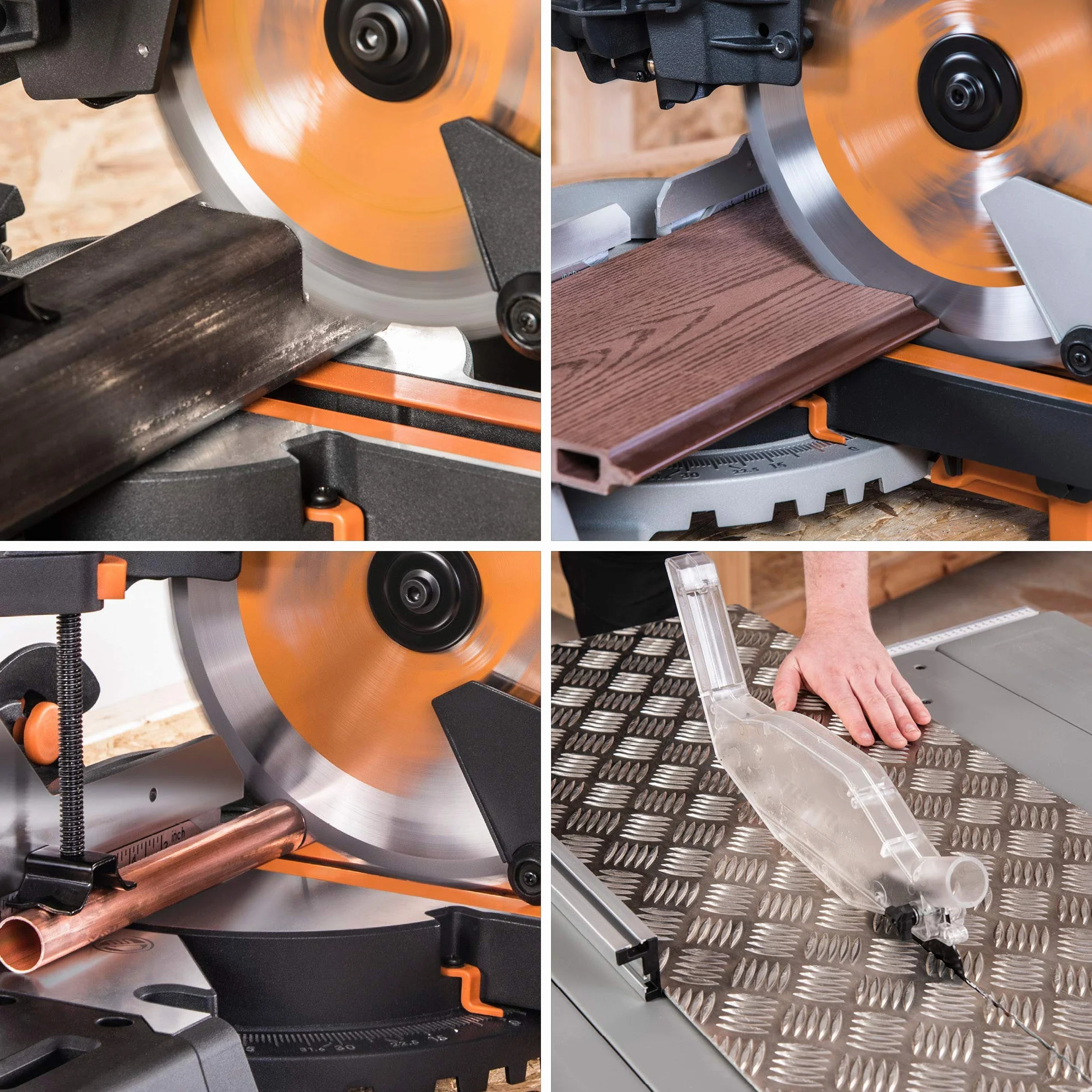 Evolution Power Tools Tarcza RAGEBLADE210MULTI (R210TCT) TCT do różnych materiałów, tnie drewno, metal, plastik i nie tylko, do użytku z ukośnicami, przecinarkami, 210 mm