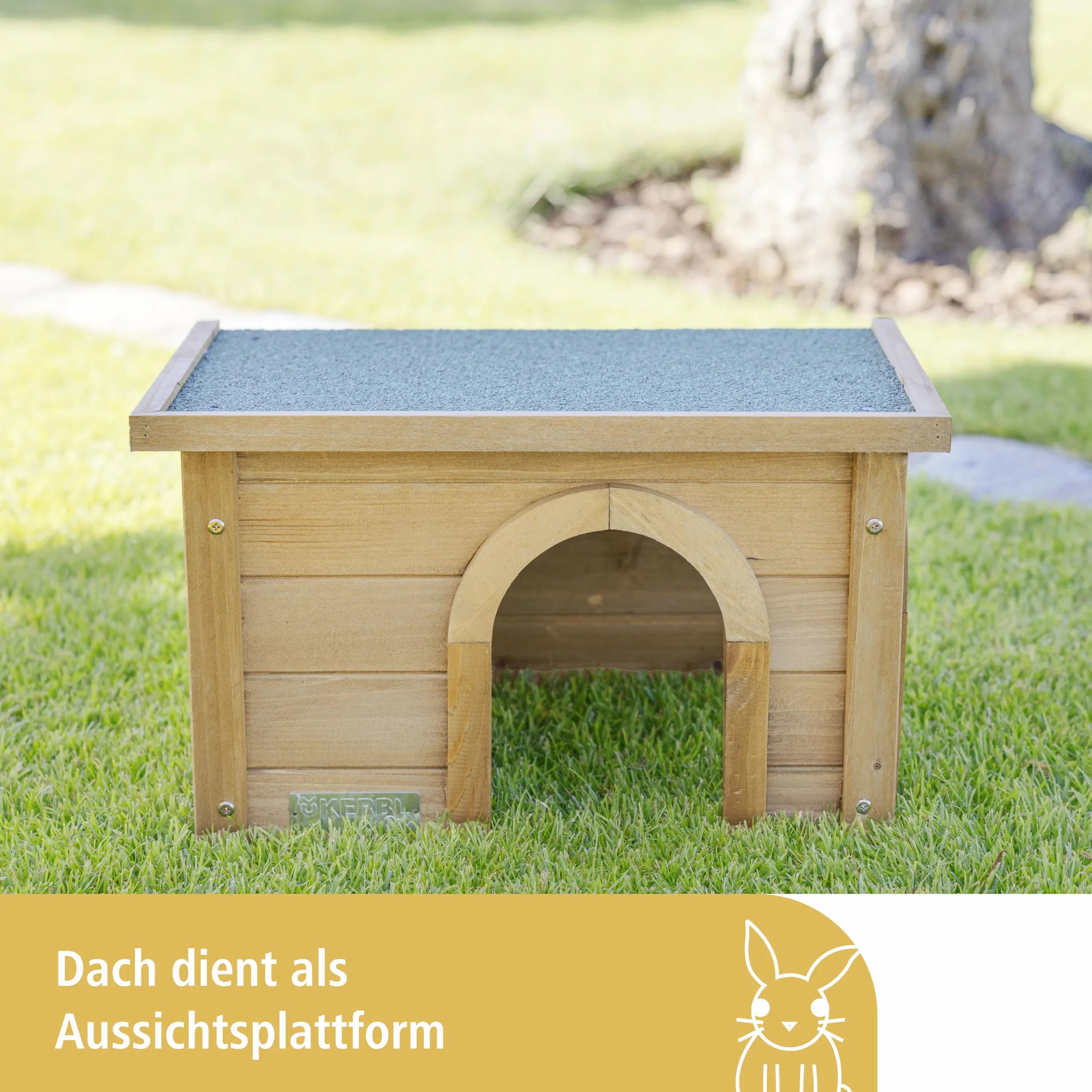 Kerbl 82852 Domek dla Gryzoni, Brązowy, 45 x 32 x 27 cm