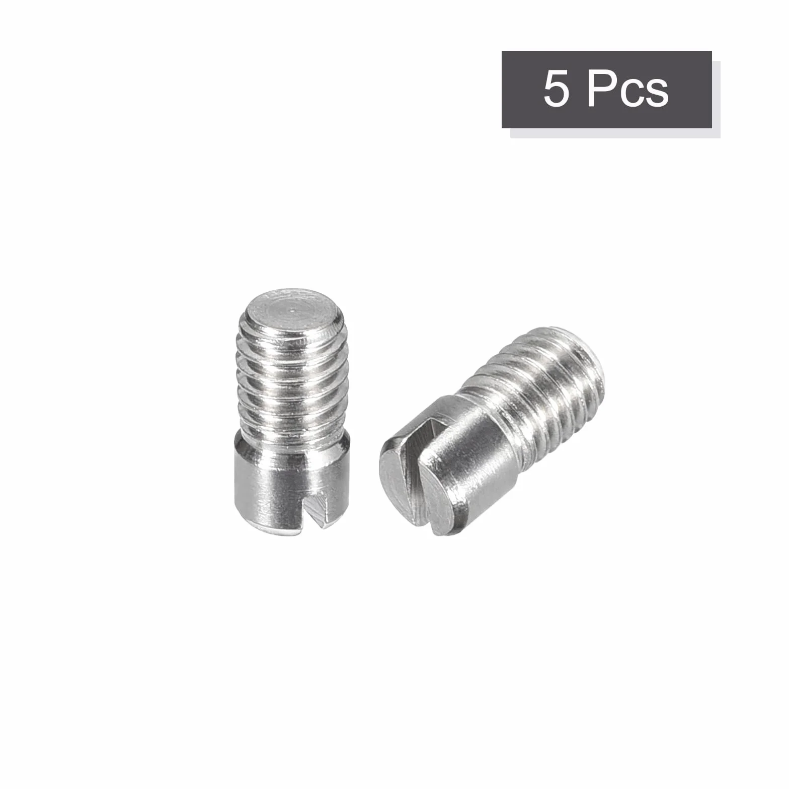sourcing map 5 sztuk M5 x 10 mm trzpień cylindryczny ze stali nierdzewnej 304, gwint zewnętrzny