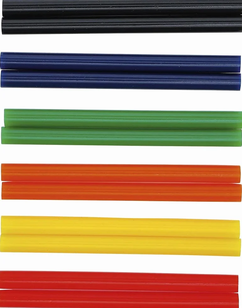 BGS Wkłady klejowe kolorowe Ø 11 mm 150 mm 12 szt.