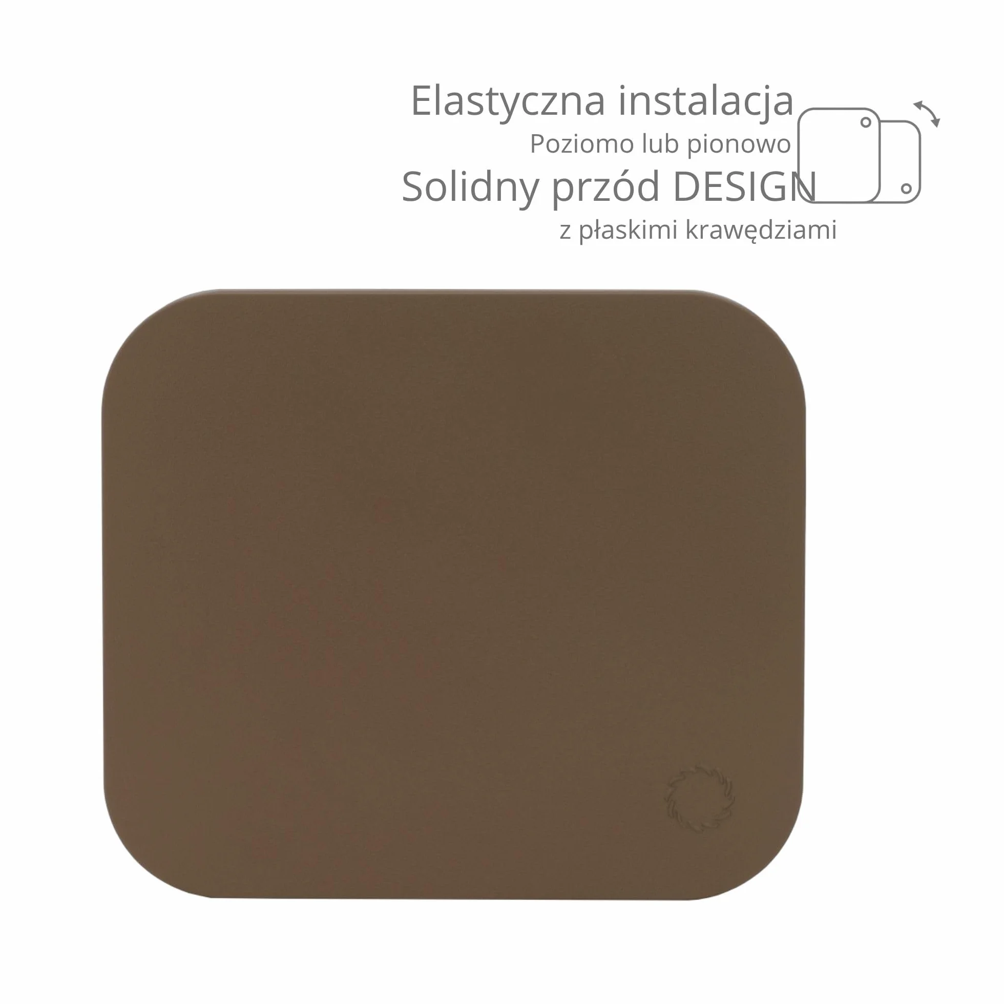 Wentylator wyciągowy Turbionaire Trend 100 SDCC, do łazienki, kuchni, ściany/sufitu, matowy cDark Cream Chocolate, średnica 100 mm, 85 mc/h, 35 Pa, zawór zwrotny, cichy 33 dB, IPX4, Gwarancja 3 Lata