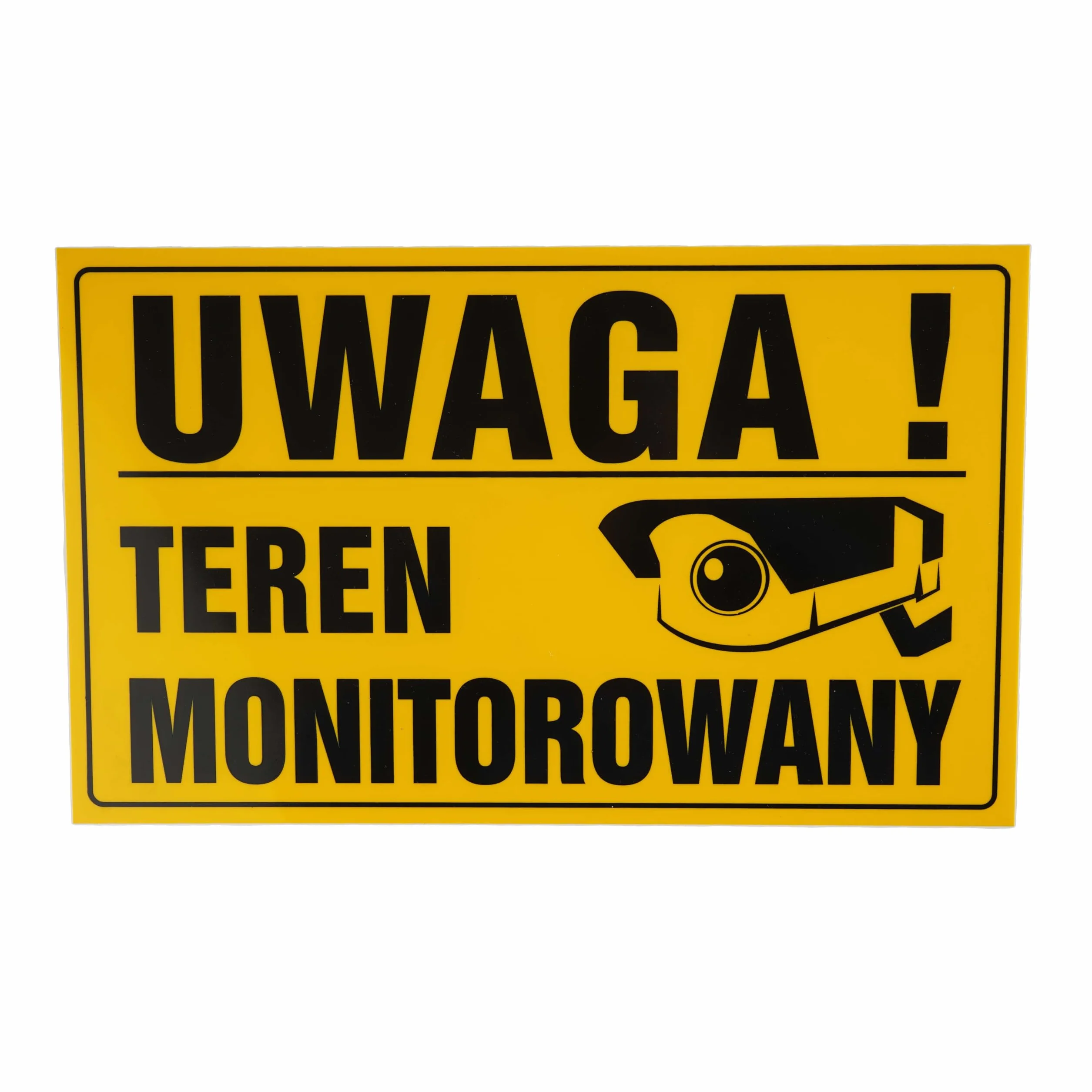 Tablica UWAGA TEREN MONITOROWANY 20x33