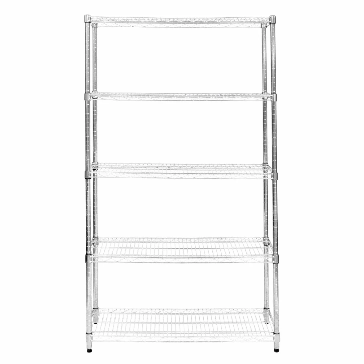 Półka druciana metalowa 1000 kg 45x120x180 cm srebrny chrom