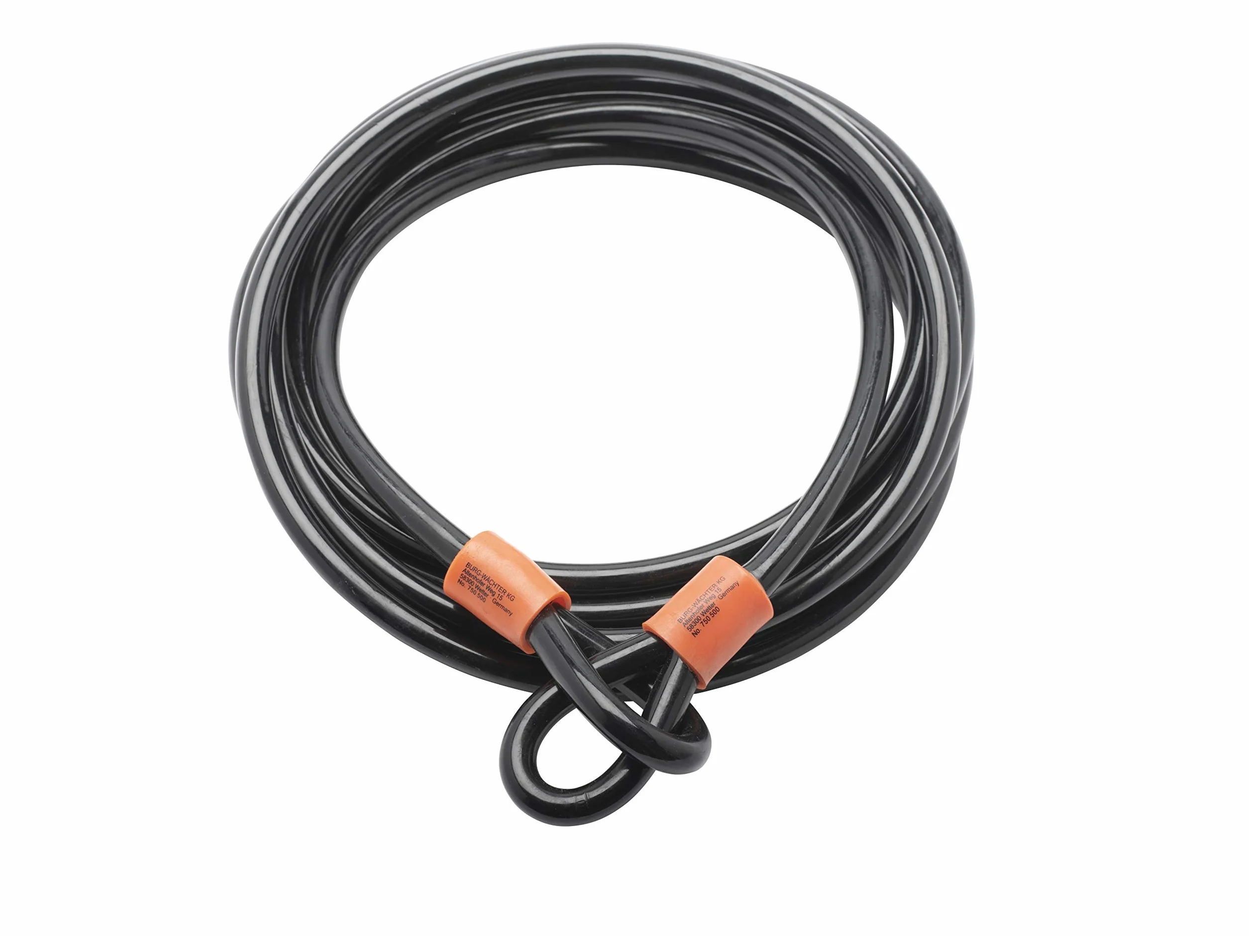BURG-WÄCHTER Kabel zabezpieczający stalowy 5 m Czarny 750 500