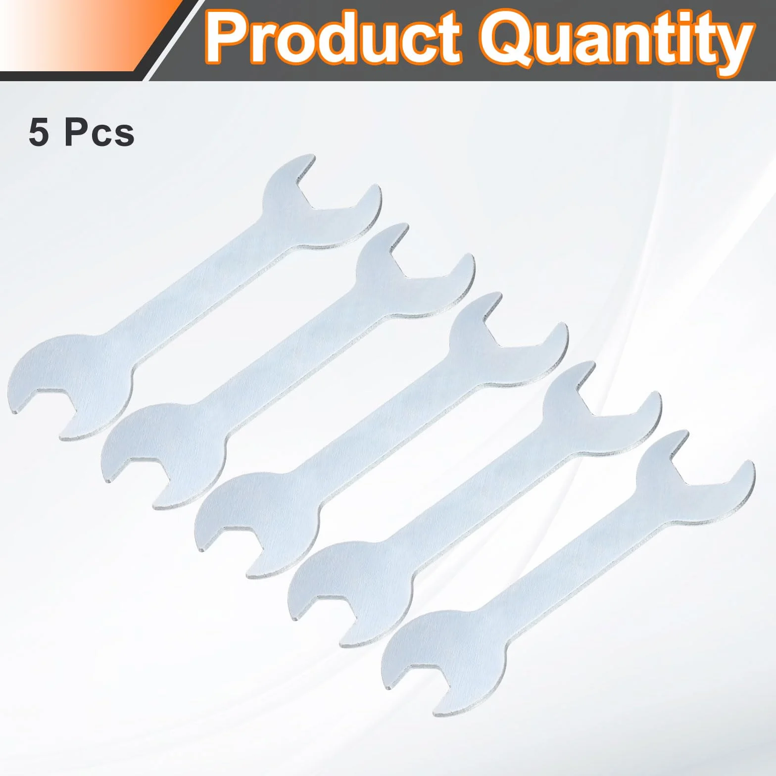 QUARKZMAN 5 sztuk podwójnych kluczy płaskich, 10 mm x 14 mm, metryczne, super cienkie, małe płaskie, ocynkowane, do naprawy samochodu, montażu mebli