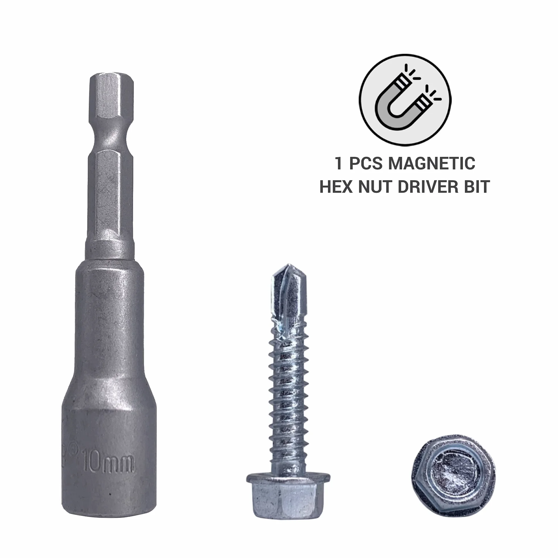 (80 sztuk) DIN 7504 K stal ocynkowana 6,3 x 32 mm śruby, samouwiercająca śruba z blachy, głowica podkładki sześciokątnej, samogwintujące (80, 6,3 x 32 mm)