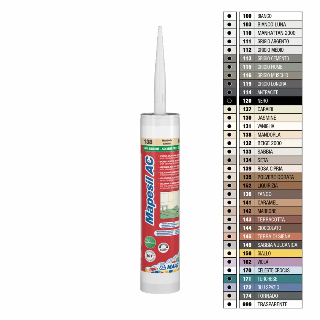 Silikon MAPEI Mapesil AC 310ml 174 tornado