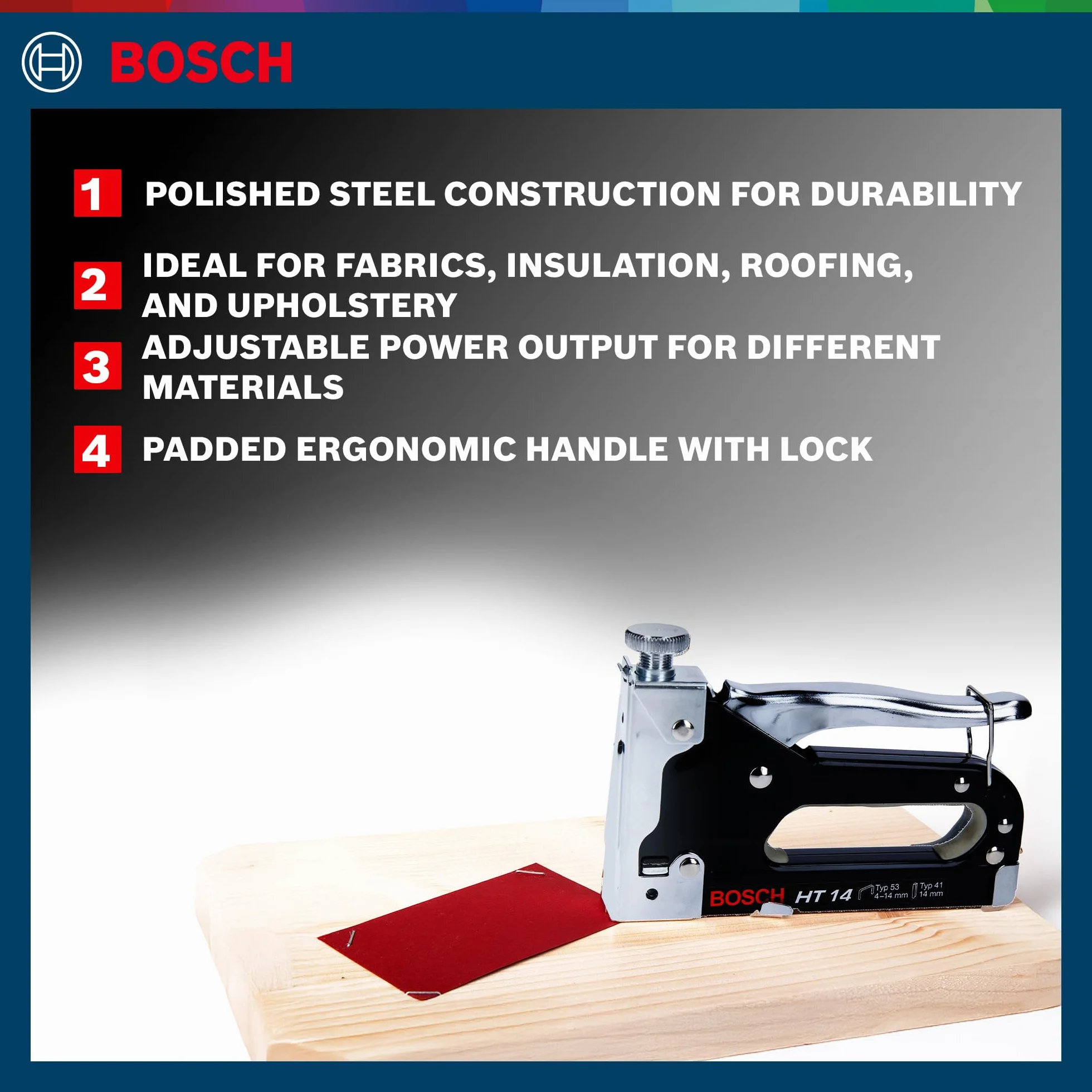 Bosch Professional Zszywacz ręczny HT 14 (drewno, typ zszywek 53)