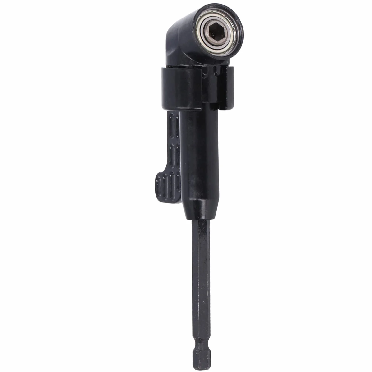 Adapter do Wiertarki Elektrycznej 105 Stopni Magnetyczny Wkrętak Kątowy z Chwytem Sześciokątnym 1/4 Cala do Akumulatorów, Uchwyty na Bity