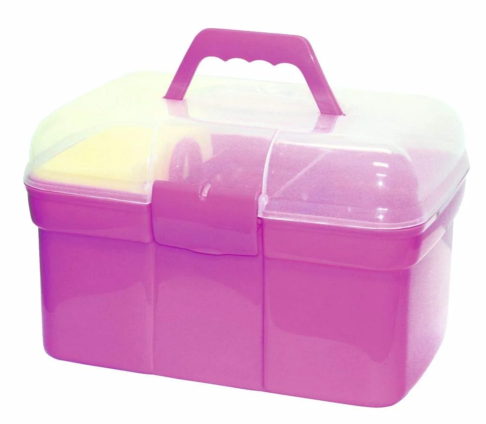 Kerbl 321766 Przybornik Dla Dzieci Do Pielęgnacji Koni, 30.99 x 22 x 19.3 cm, Różowy