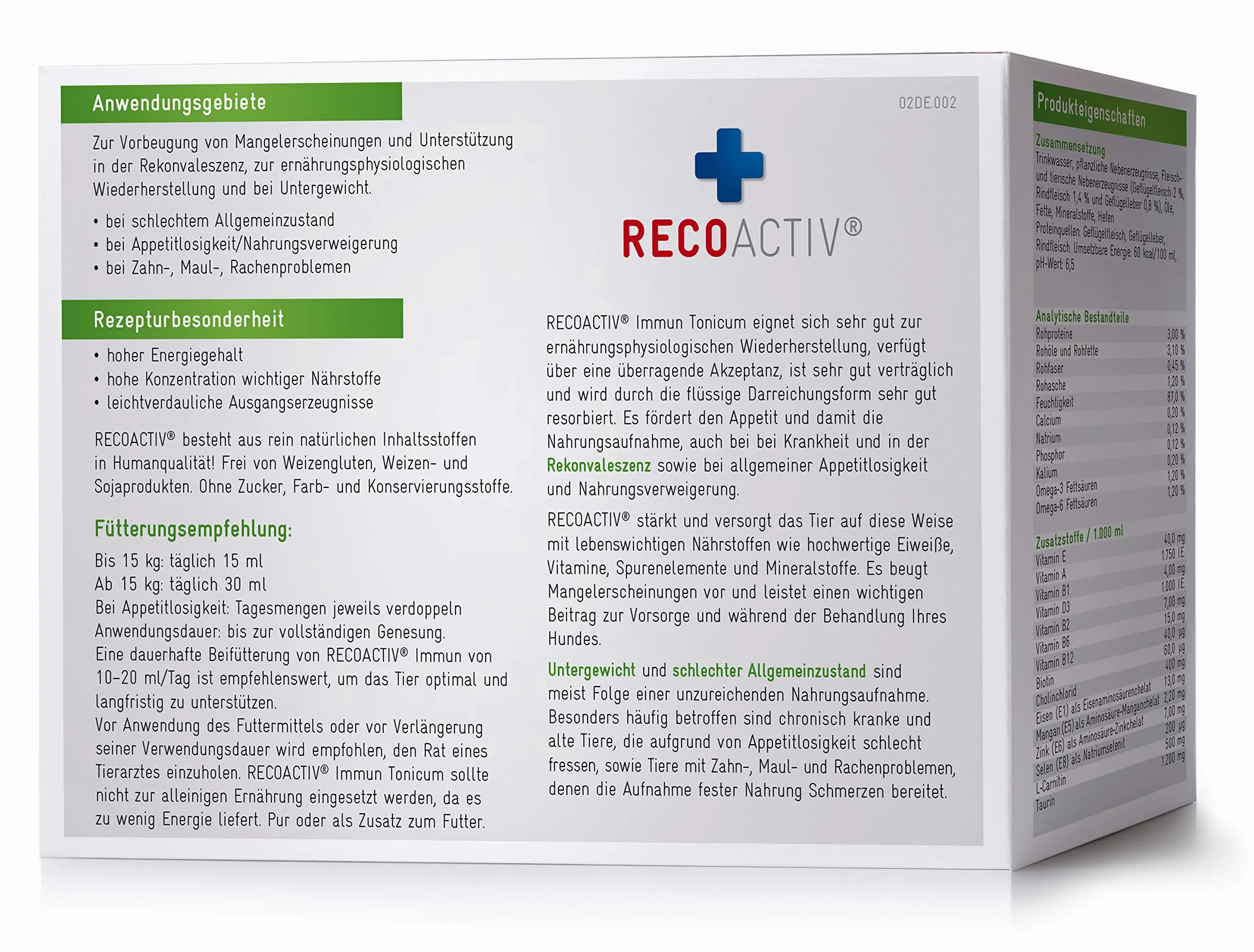 RECOACTIV Immun Tonicum dla psów 3 x 90 ml dieta uzupełniająca wspomagająca odporność