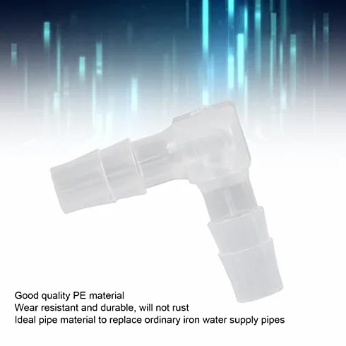 KIMISS Elbow Hose Barb 90 stopni 10 szt plastikowe złączki L do węży adapter równy akwarium