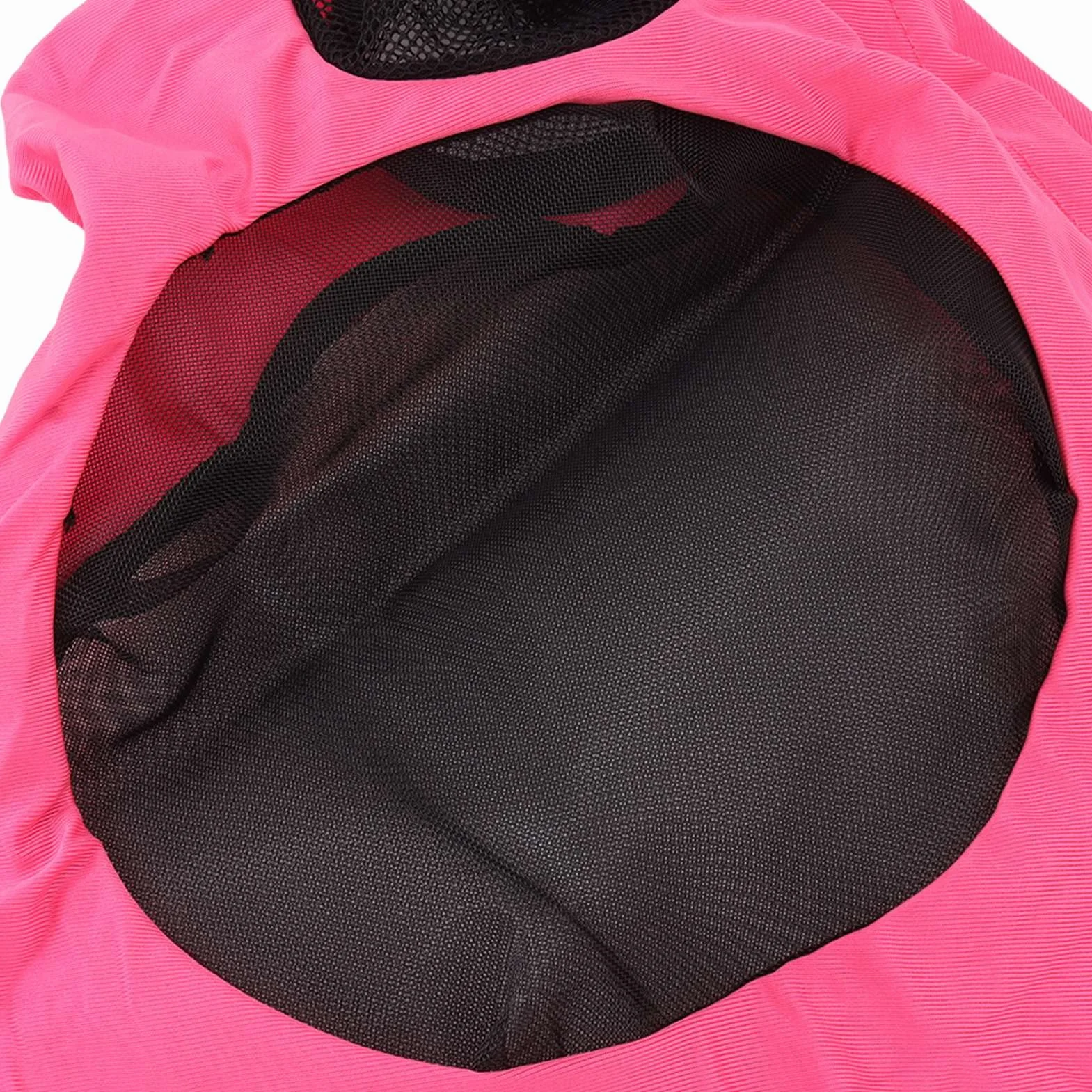 Horse Fly Mask, Elastyczna, Oddychająca Siatkowa Maska ​​dla Koni z Ochroną Uszu(Czerwona róża)