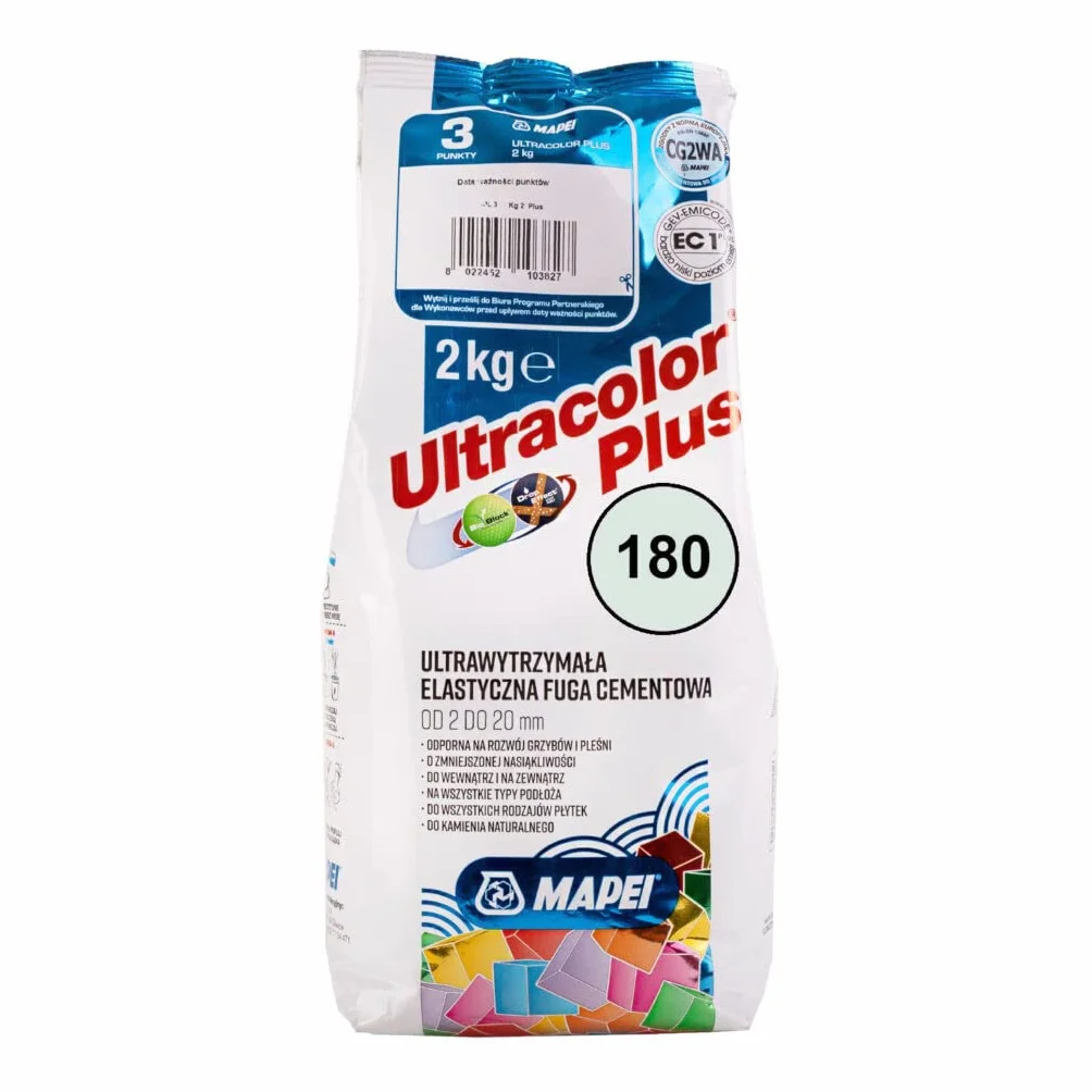 Fuga cementowa MAPEI ULTRACOLOR PLUS 2kg 180 mięta