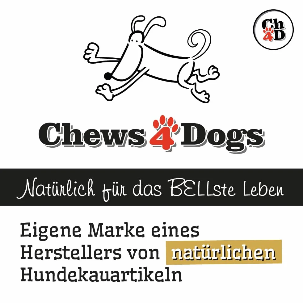 Duo-Mix, Ch4D świńskie uszy i wołowe uszy dla psów – naturalny gryzak z UE – suszony powietrzem, bez dodatków – gryzak wspierający higienę zębów i zajęcie psa – opakowanie ze struną