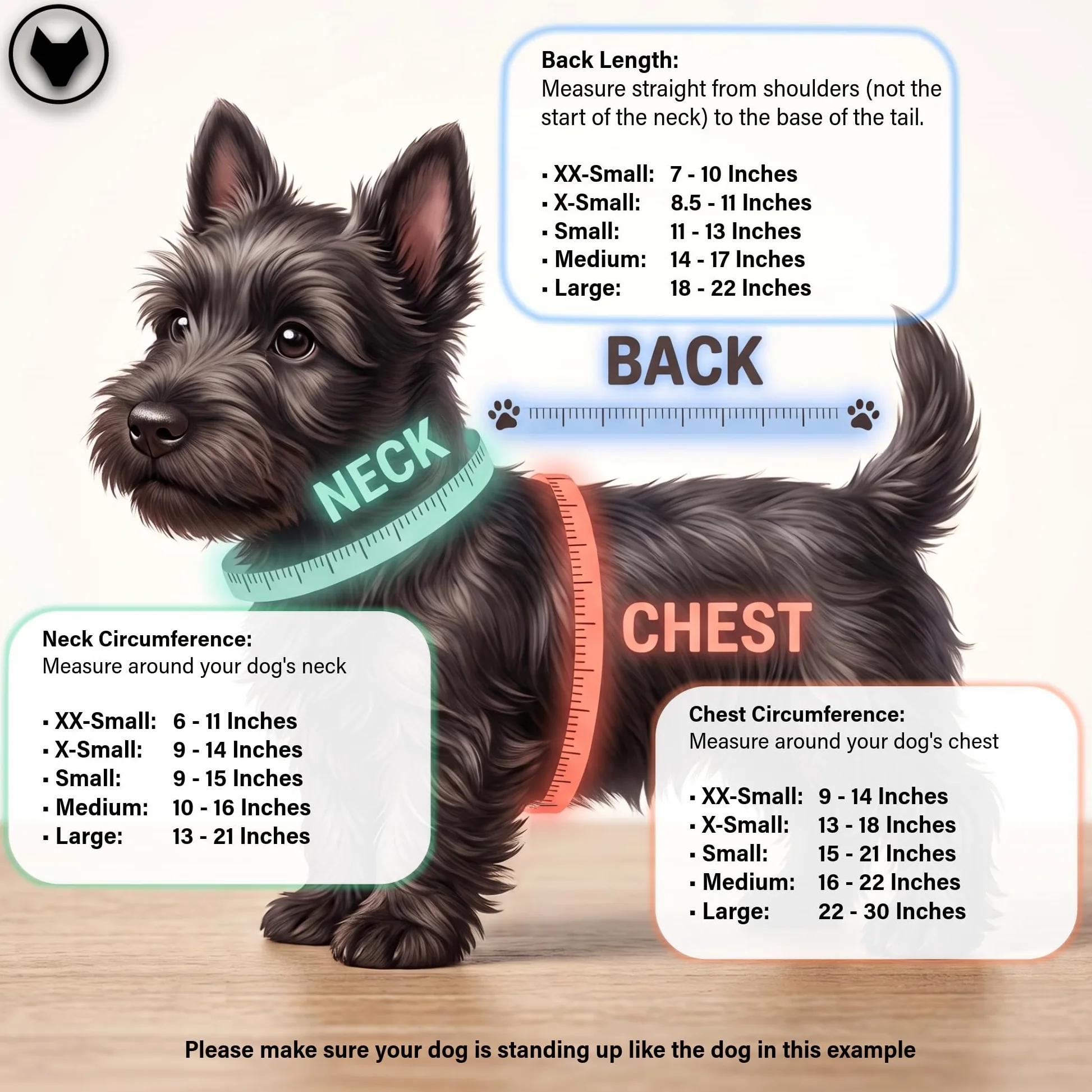 CoyoteVest SpikeVest kamizelka dla psa, odblaskowe akcesoria dla psów z kolcami, które chronią zwierzę przed atakami raptora i zwierząt, zakładki na rzepy do szybkiego noszenia i zdejmowania (rozmiar M, Texas Tan)