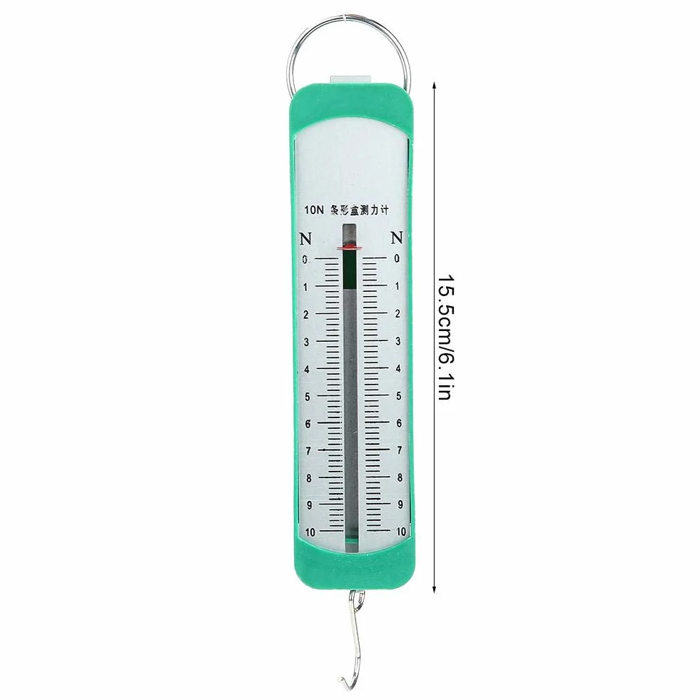 Akozon Newton Meter 10N Dynamometr sprężynowy Fizyka Mechaniczny przyrząd eksperymentalny do użytku edukacyjnego
