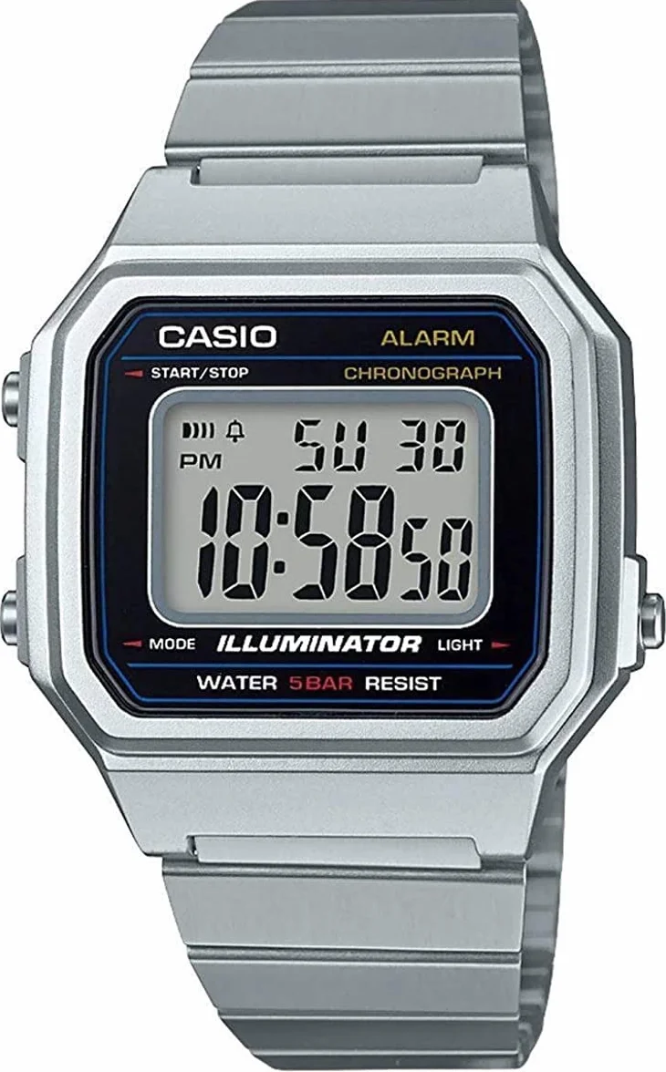 CASIO Cyfrowy 4549526169311, Srebrny, Jeden rozmiar, Bransoletka