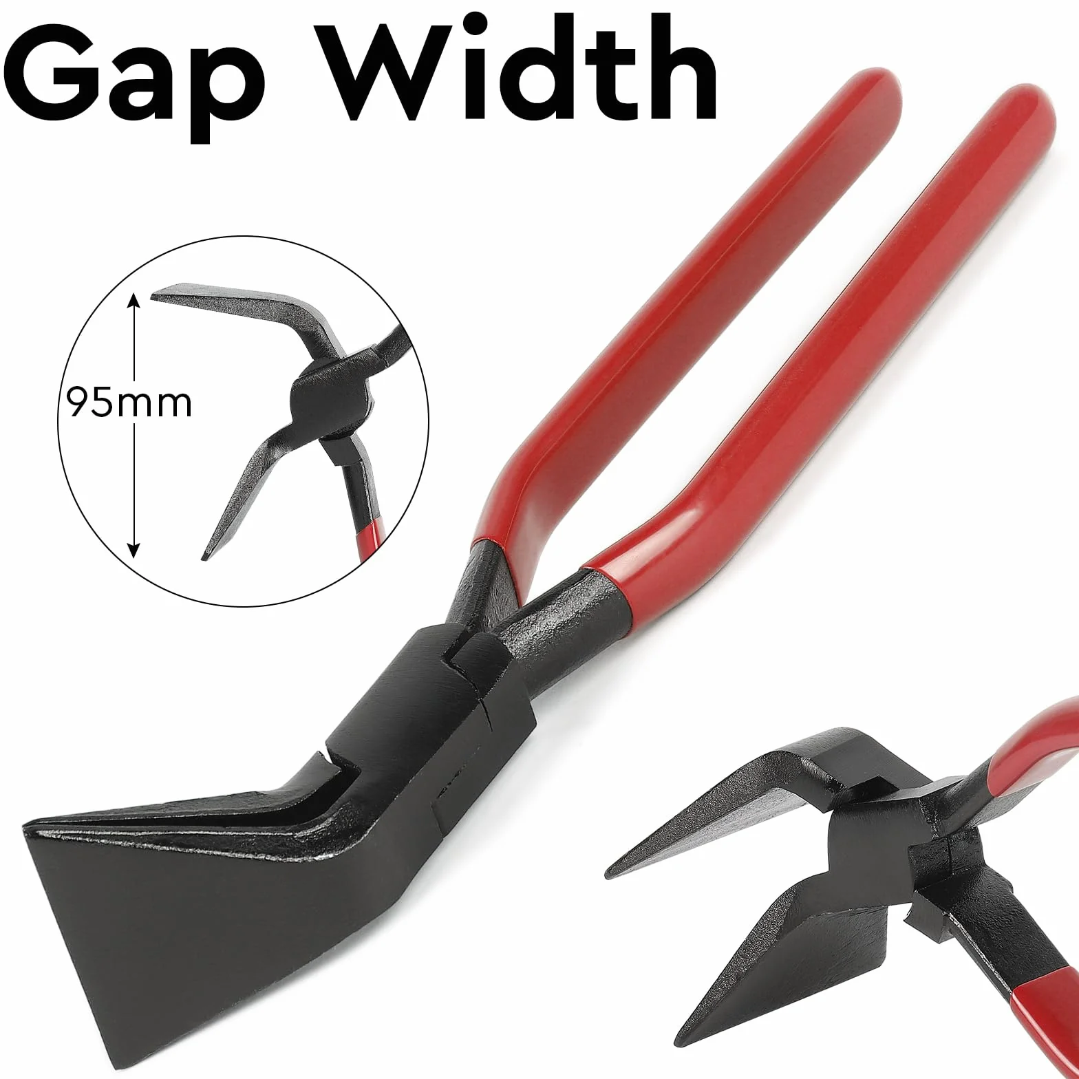 EFUTURETIME Szczypce do gięcia blachy, 45°, szerokość szczęki 60 mm, narzędzie do dekarzy