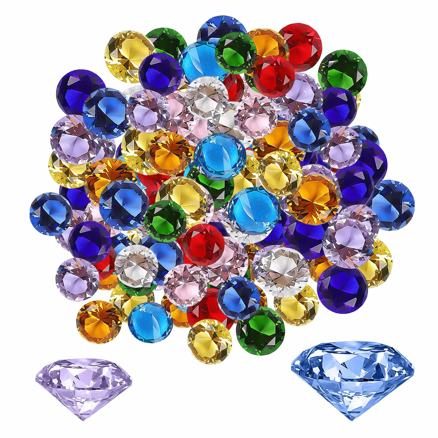 Diamenty 200 g, kamienie szlachetne, sztuczne kamienie szlachetne, kryształ dziecięcy, poszukiwanie skarbów, akrylowe kamienie szlachetne, zabawki diamentowe, pirackie skarby, zestaw do
