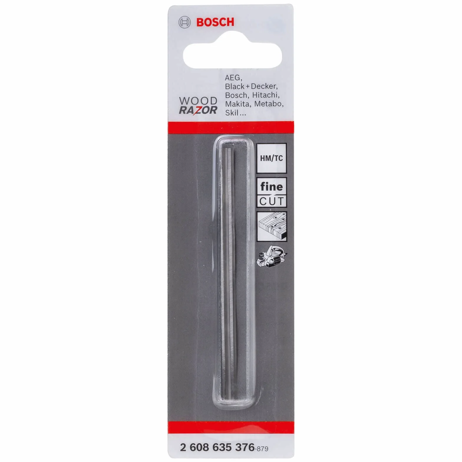 Bosch Profesional Nóż do struga ostre, proste, węgliki spiekane (HM), 40°