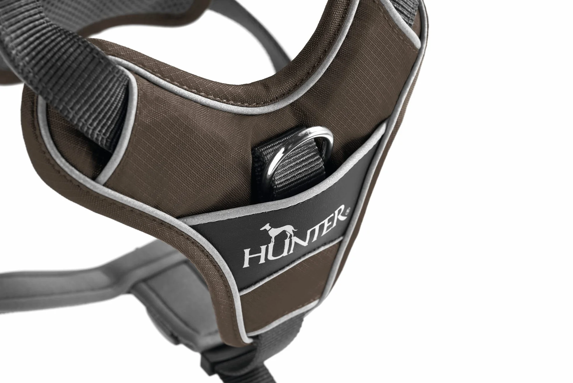 HUNTER DIVO uprząż dla psa, L, 72-100 cm, brązowa/szara