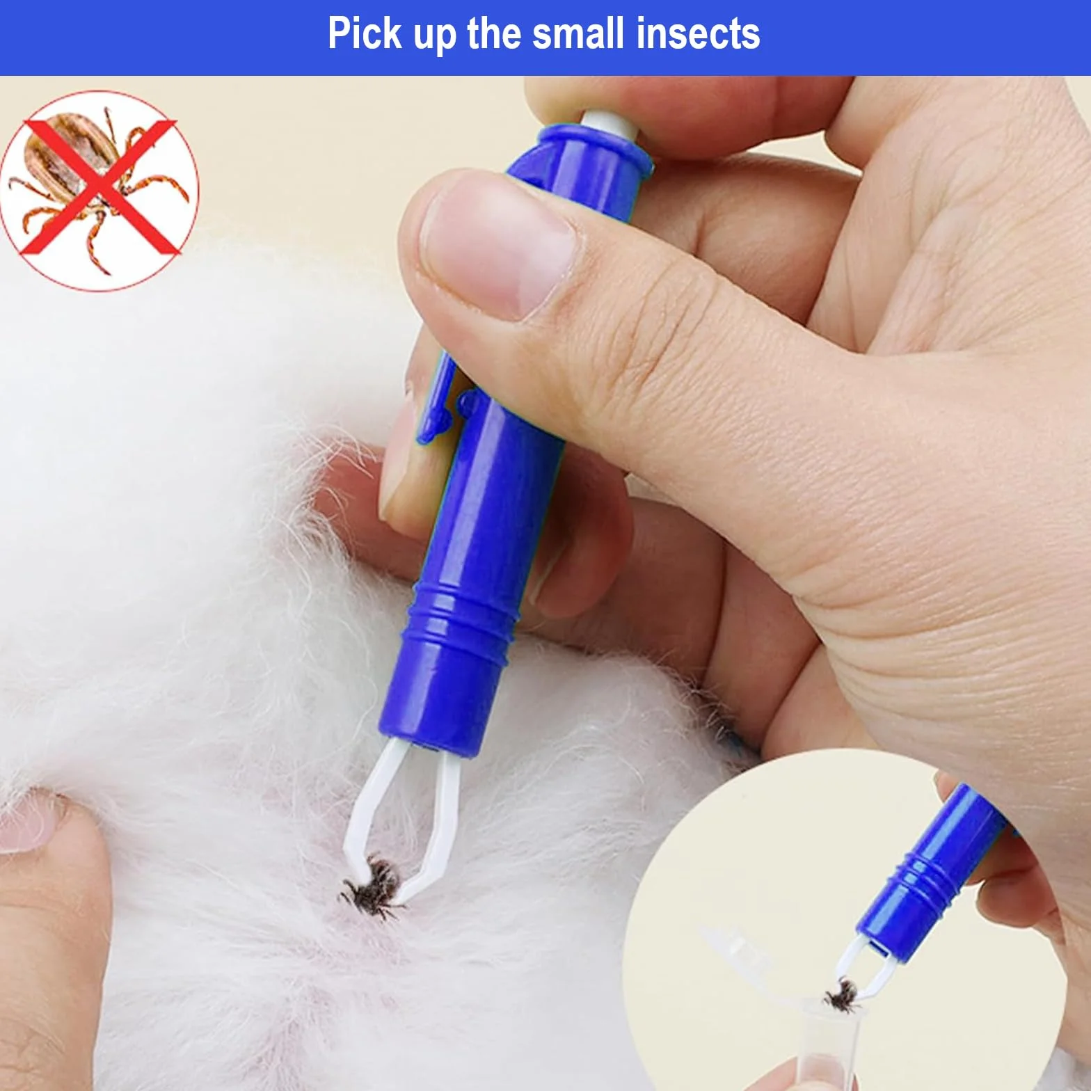 Tick Tweezers Set for Dog Cat Mens - 5 szt. Tick Tweezers z haczykiem, metalową pęsetą i kleszczami Tweezers, bezpieczny środek do usuwania kleszczy dla dzieci i zwierząt domowych