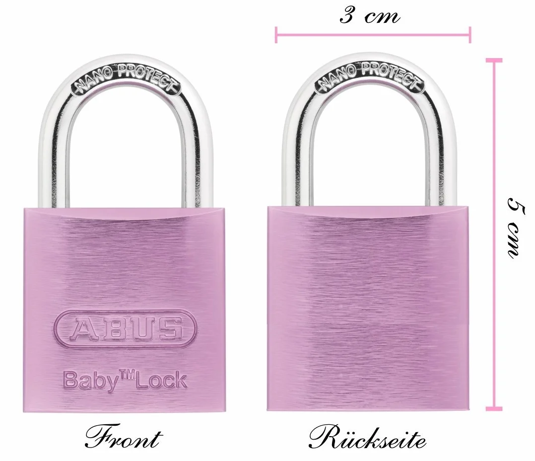 ABUS Baby Lock 645TI/30 różowy 26356