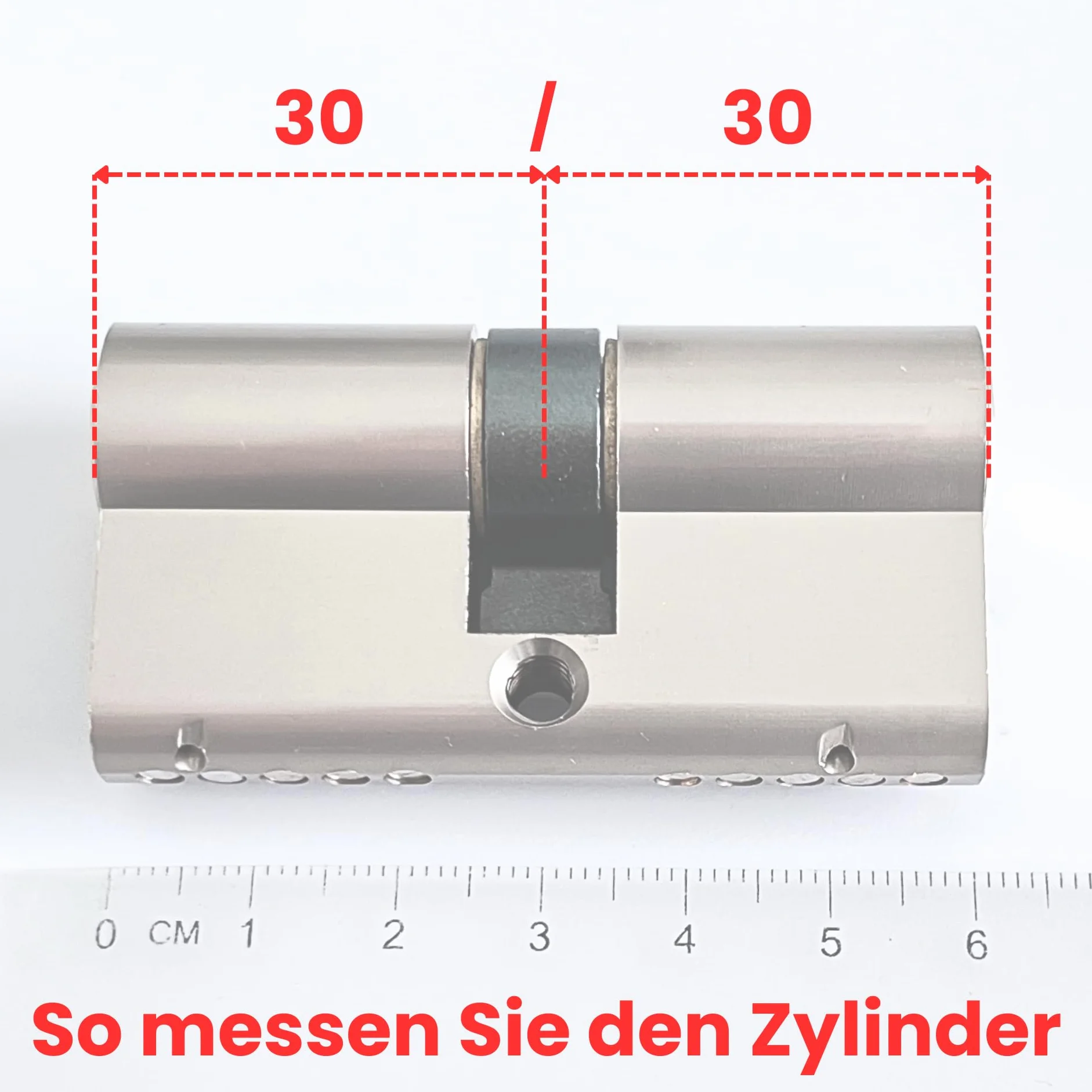 Sempro wkładka bębenkowa 35/35 jednakowo kodowana mosiężna niklowana 3 klucze