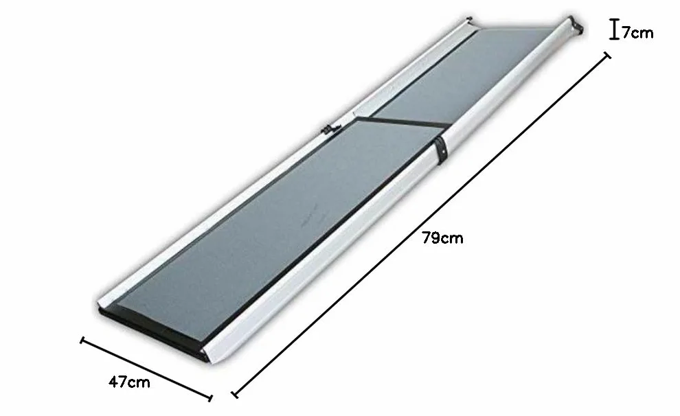 Aluminiowa rampa dla zwierząt, rampa najazdowa dla psa, aluminiowa, 1,8 m, składana