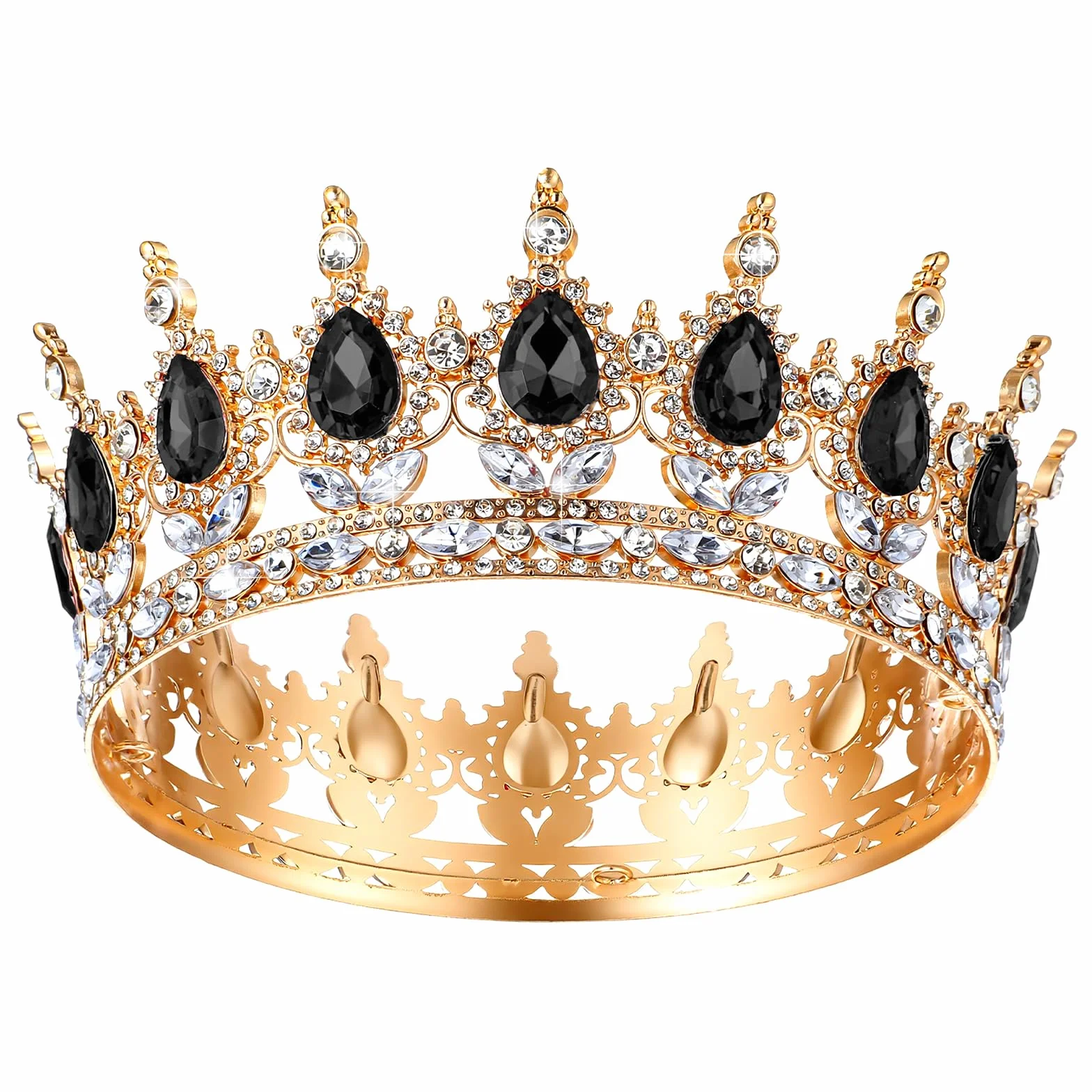 1 sztuka korona dla panny młodej, diadem księżniczki, kryształowa diadem, diadem księżniczki, kryształki stras, opaska na czoło, korona, na wesele, tiary, błyszczące diadem, ozdoba do włosów, korona