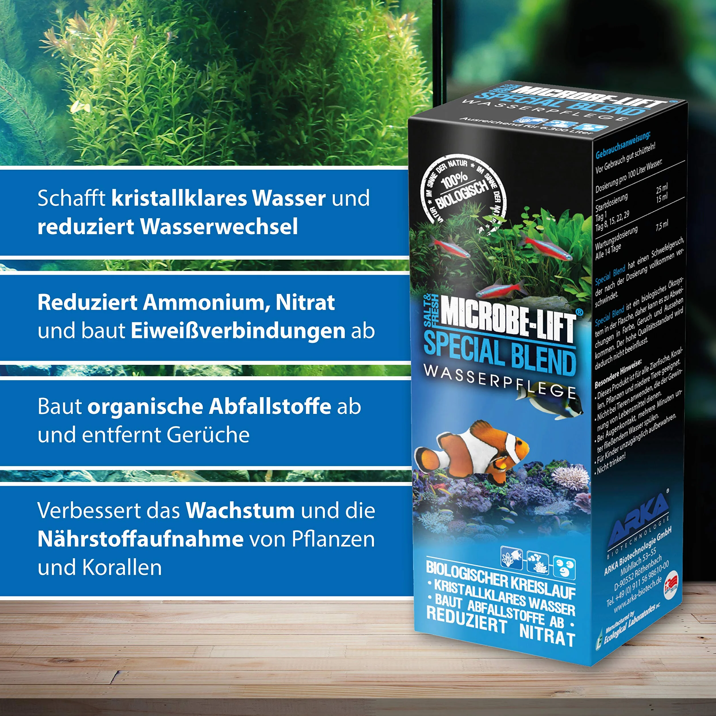 MICROBE-LIFT Special Blend wysoce aktywne bakterie do akwarium wody słodkiej i morskiej dwupak 2 x 473 ml