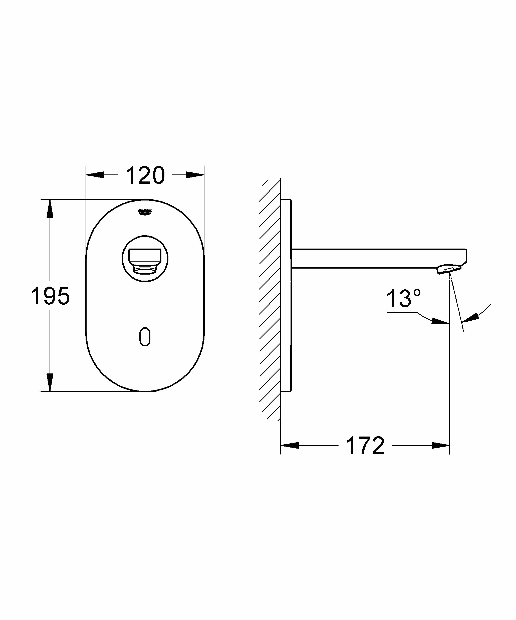 Grohe elektronika na podczerwień do umywalki, bez mieszania, 1 sztuka