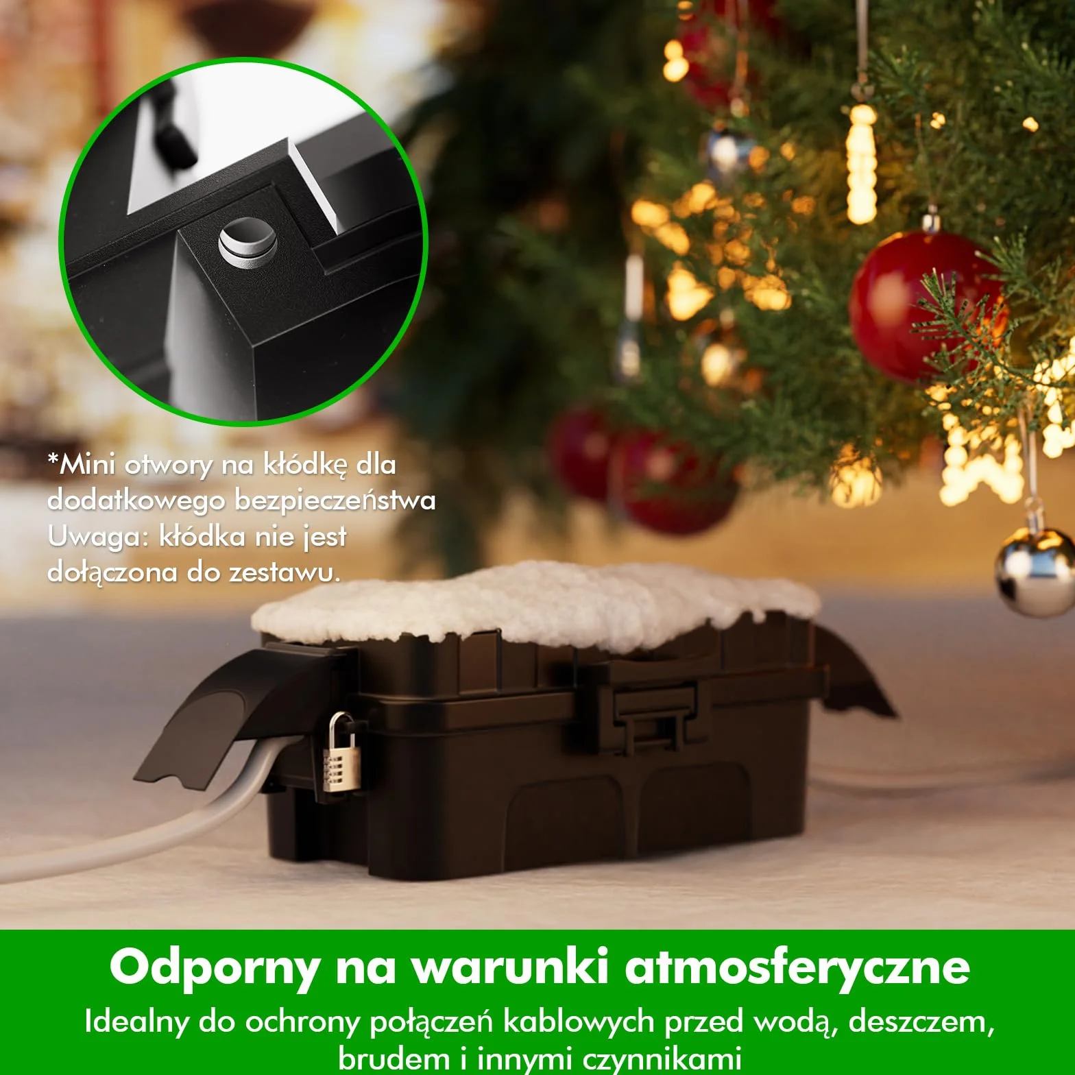 RESTMO Wodoszczelny pojemnik na kable IP55 (15 x 8,1 x 4,5 cm) - elektryczny ze zdejmowanymi osłonami, odporny na warunki atmosferyczne do przedłużaczy, gniazd ogrodowych, zegara zewnętrznego (kolor